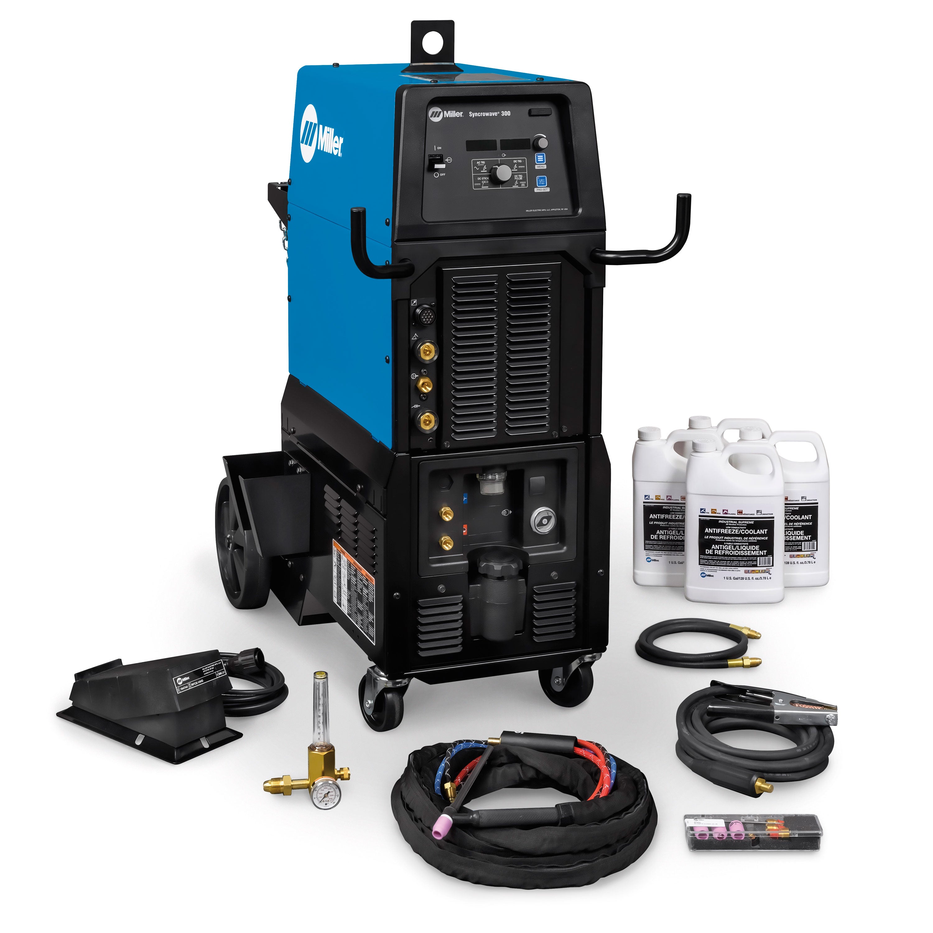 Miller Syncrowave 300 Package with Wired Foot Control - High - Efficiency TIG Welding