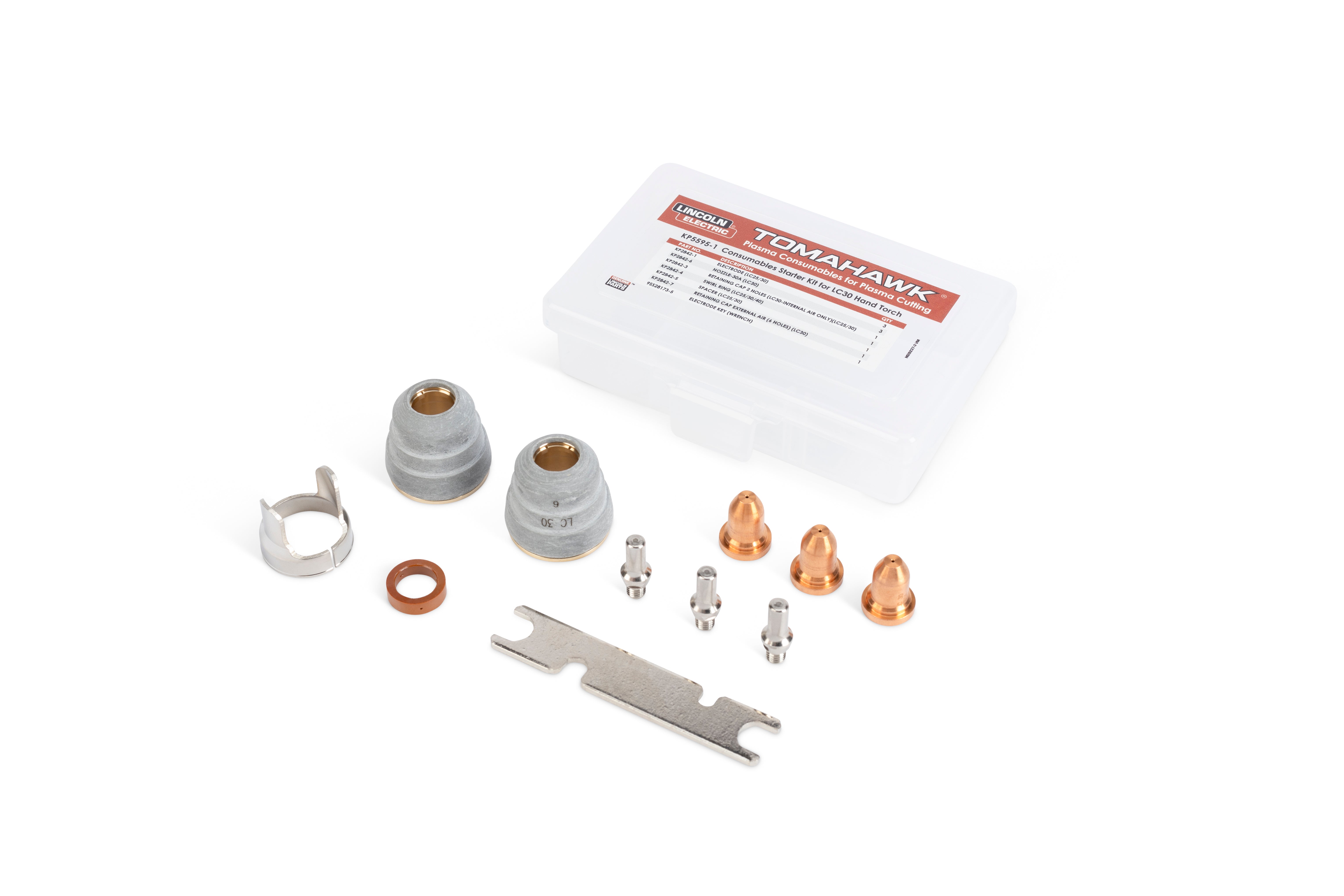Hot Deal: Lincoln Tomahawk LC30 Plasma Torch Consumable Starter Kit KP5595-1