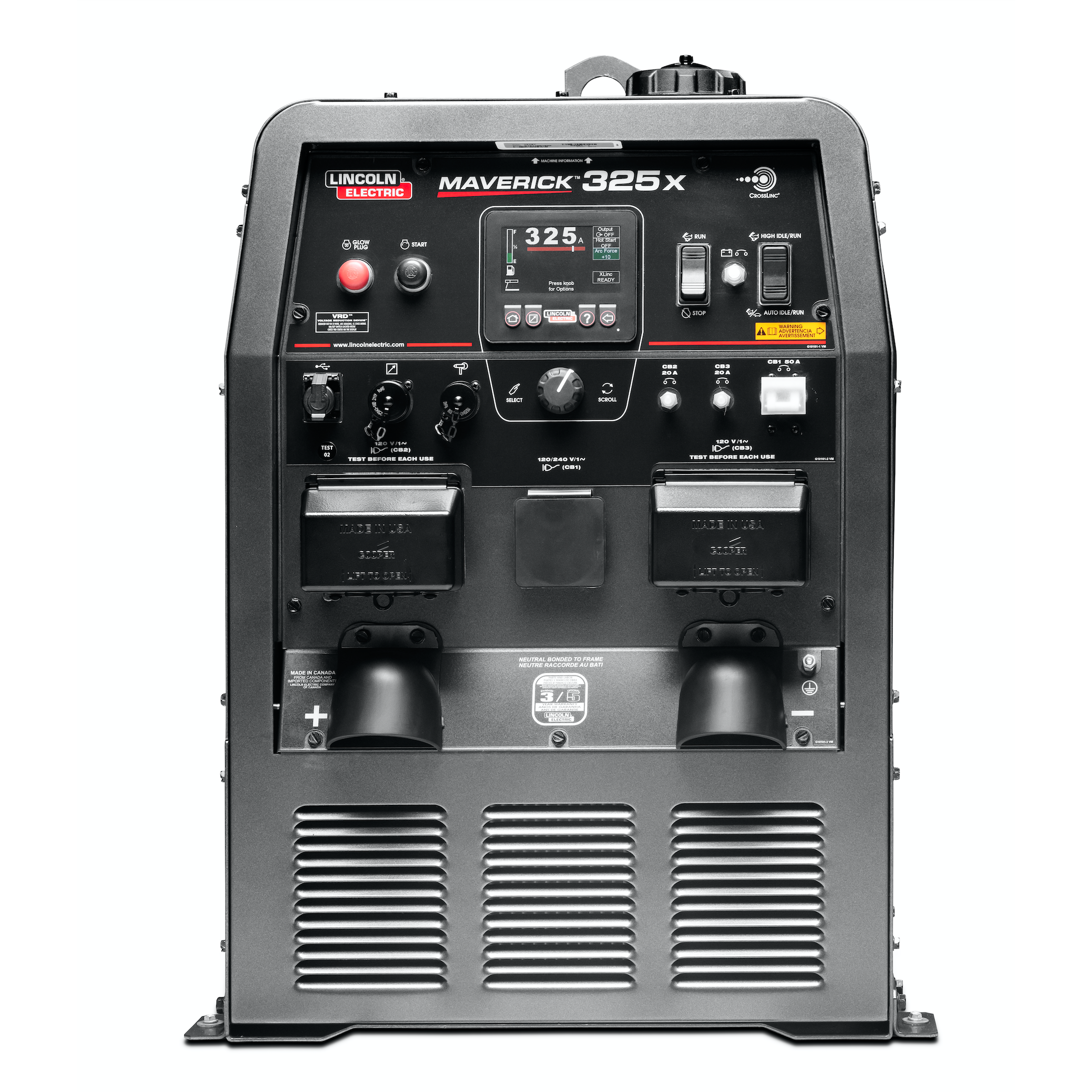 Lincoln Maverick 325X Diesel-Powered Welding & Generating Machine - K3581-1