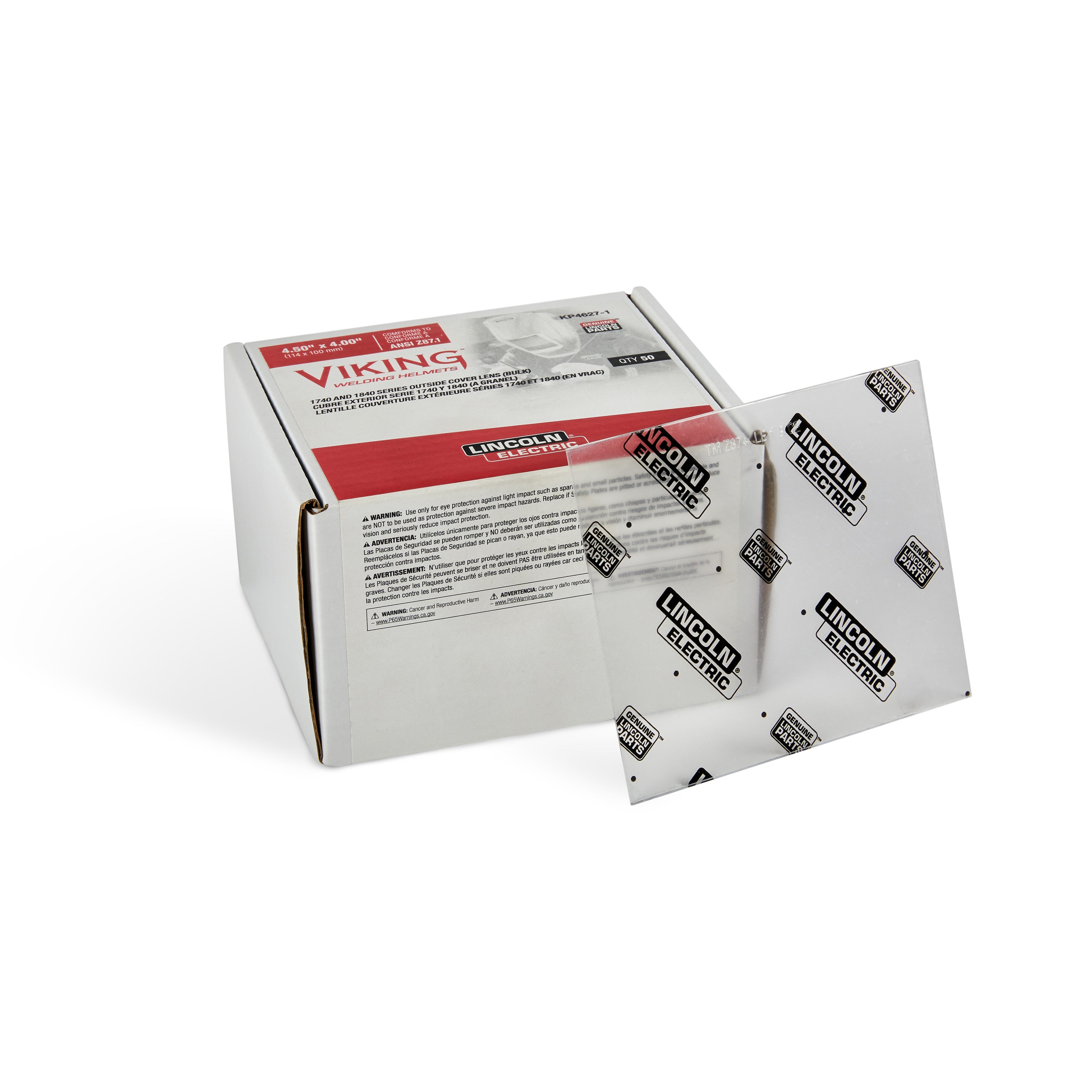 Save Big! Bulk Pack of 50 Lincoln Viking 1740/1840 Outside Lenses - KP4627-1