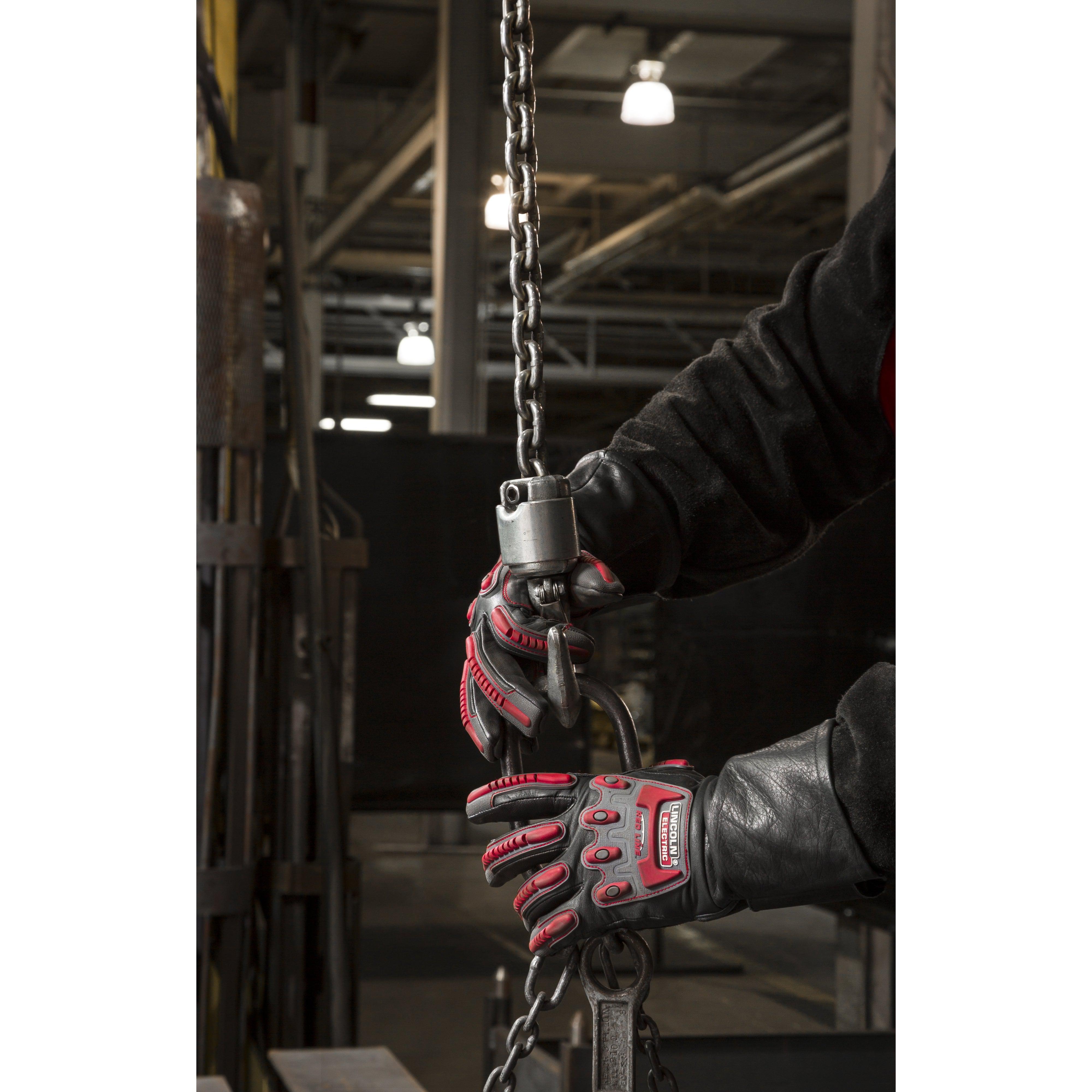 Durable Lincoln K3109 Roll Cage Gloves for Welding and Rigging