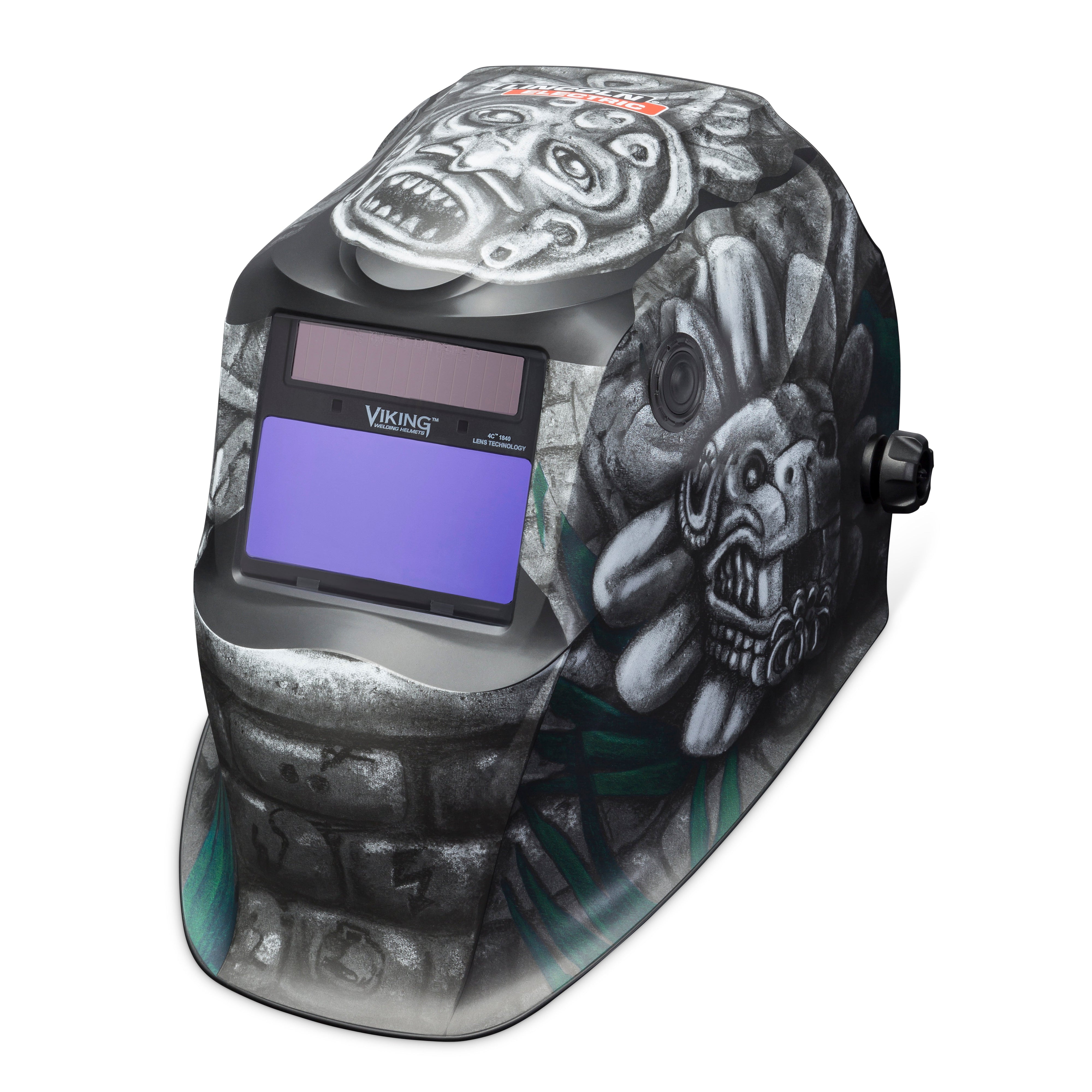 Lincoln Viking 1840 4C Aztec Economical Auto - Darkening Welding Helmet - K4175 - 4 with 5 - Year Warranty
