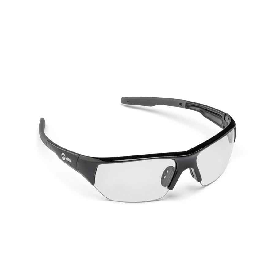 Hot Sale! Miller Black Spatter Safety Glasses with Clear Polycarbonate Lenses - Model 272191