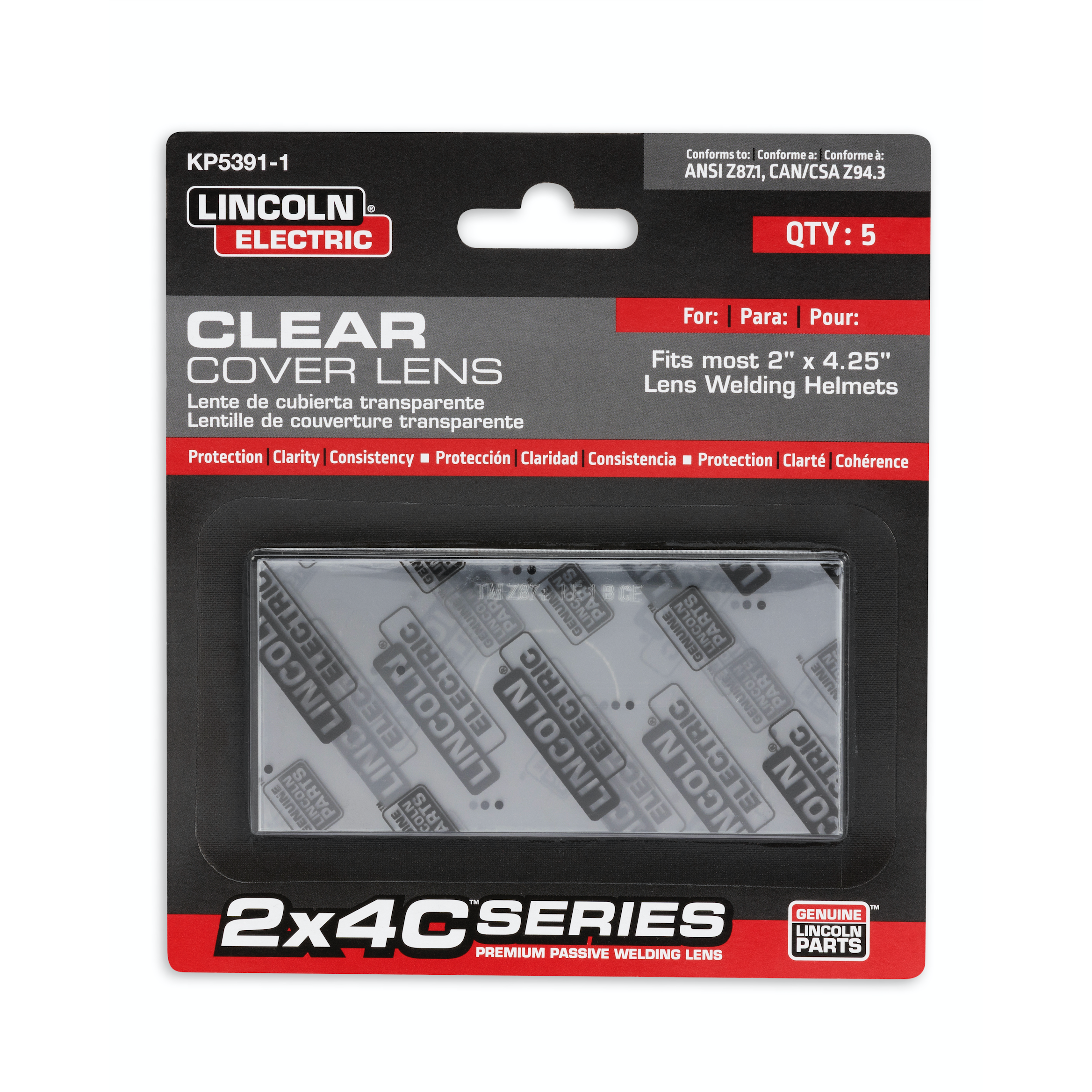 Lincoln Viking 2x4C Series KP5391-1 Replacement Cover Lens