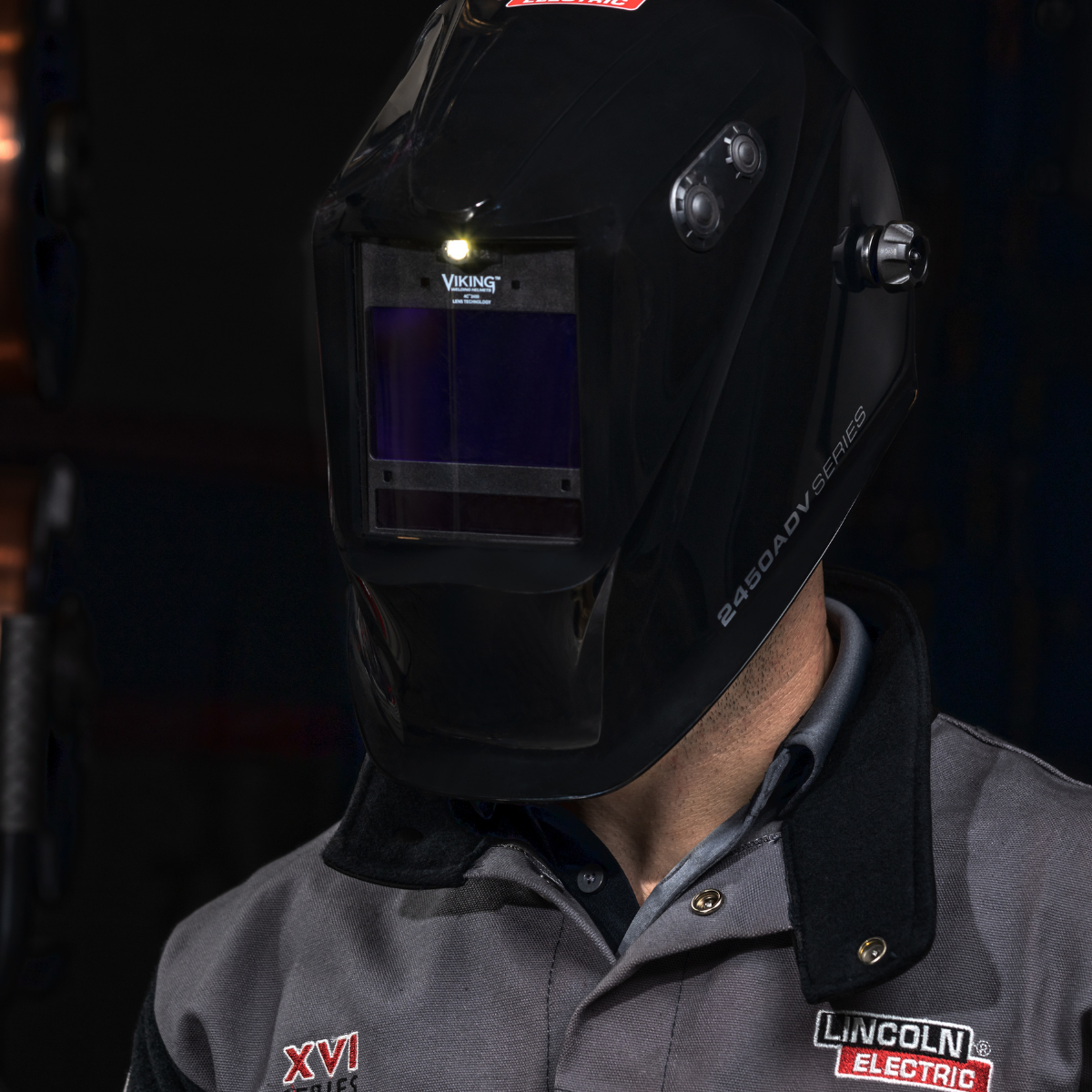 Lincoln Viking 2450 ADV Welding Helmet with Integrated Smart LED Light