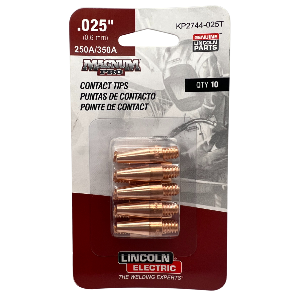 Hot Deal: Lincoln Magnum PRO 350A Tapered Contact Tips, 10/pk