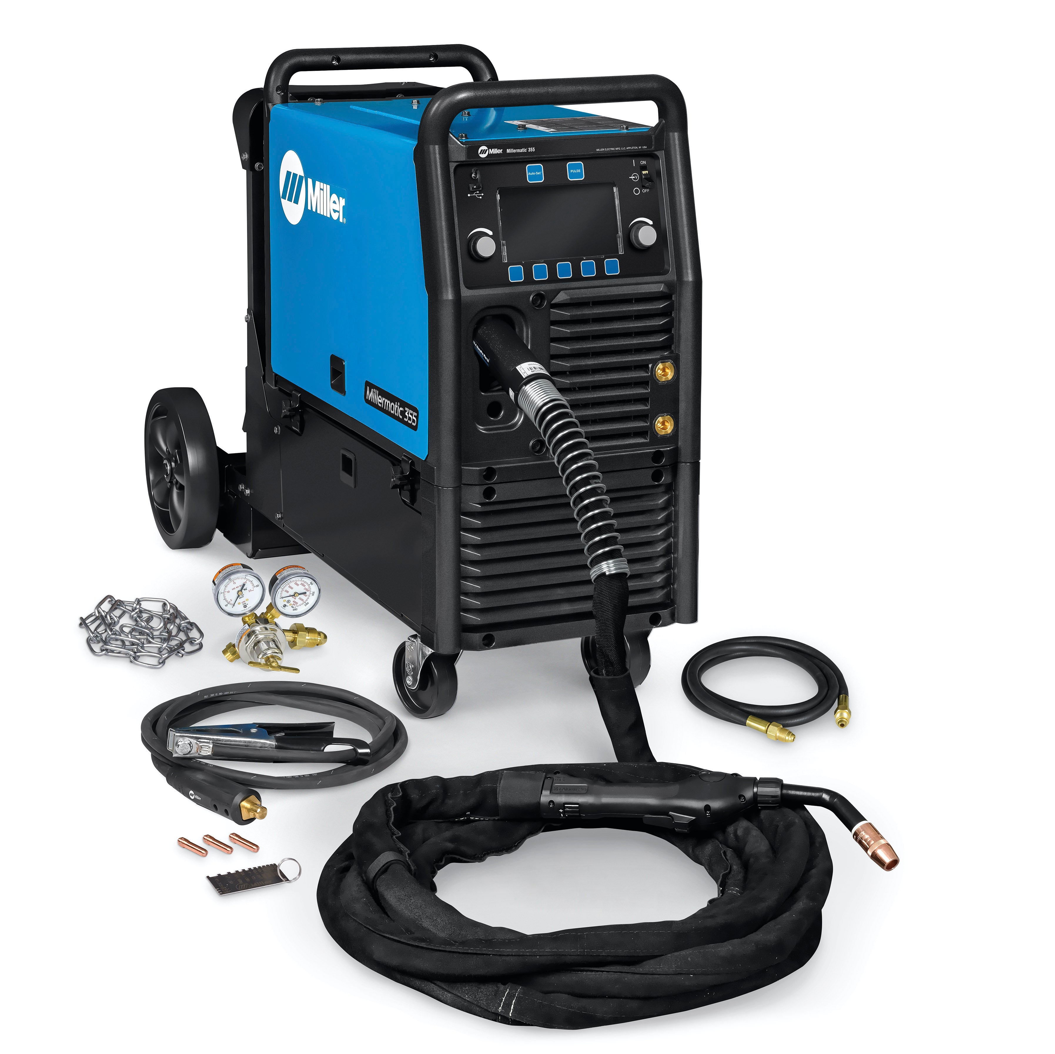 Miller Millermatic 355 Pulse-Capable MIG Welder with Aluma-Pro Gun Package