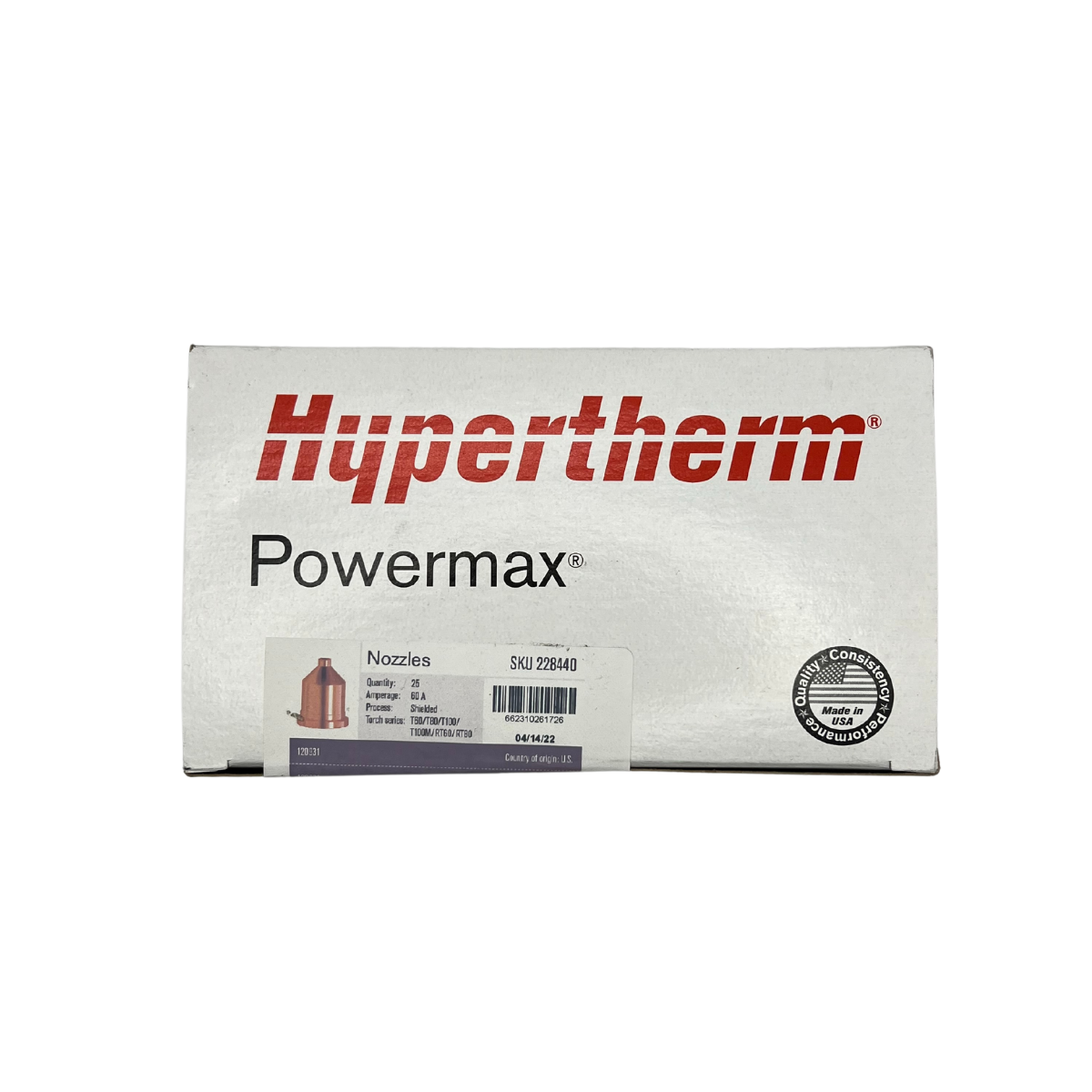 Hot Deal! Hypertherm T-Series 60 Amp Nozzles, 5-Pack - 120931
