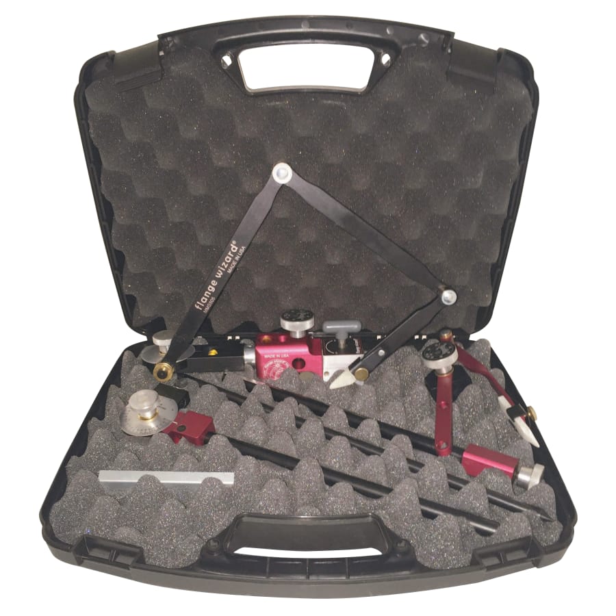 Flange Wizard Miter Marker Arm & Multi-Hole Image Tower Combo Case, 1.5 - 18 Pipe Capacity