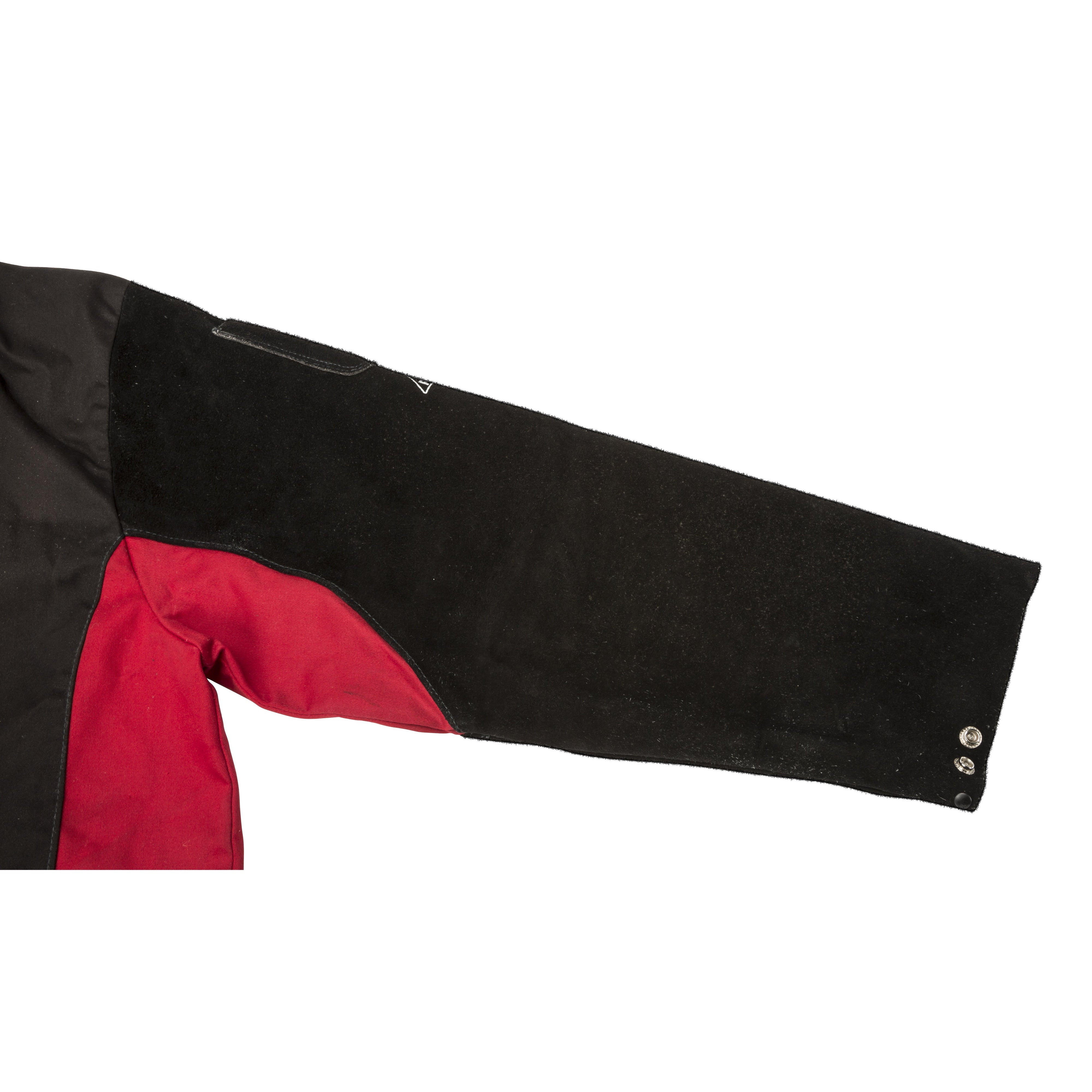 Hot Deal! Lincoln K2986 Split Leather - Sleeved Welding Jacket with Shadow Design