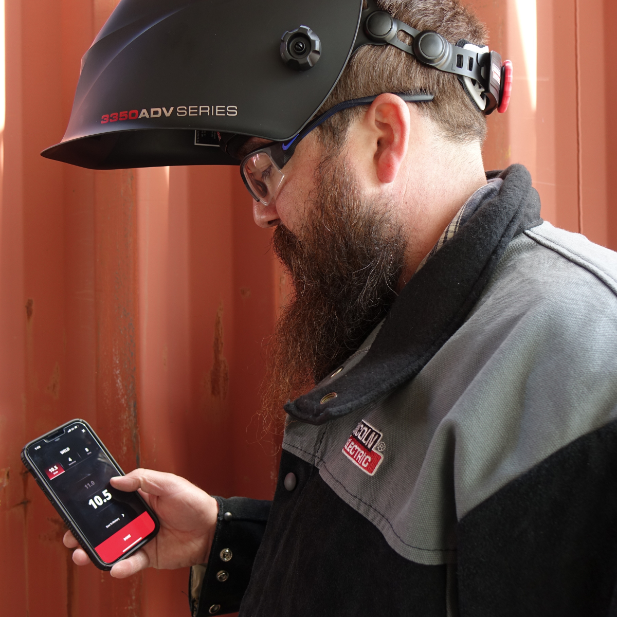 Hot Deal! 5th Gen Lincoln Viking 3350 ADV Matte Black Professional Welding Helmet K3034-5