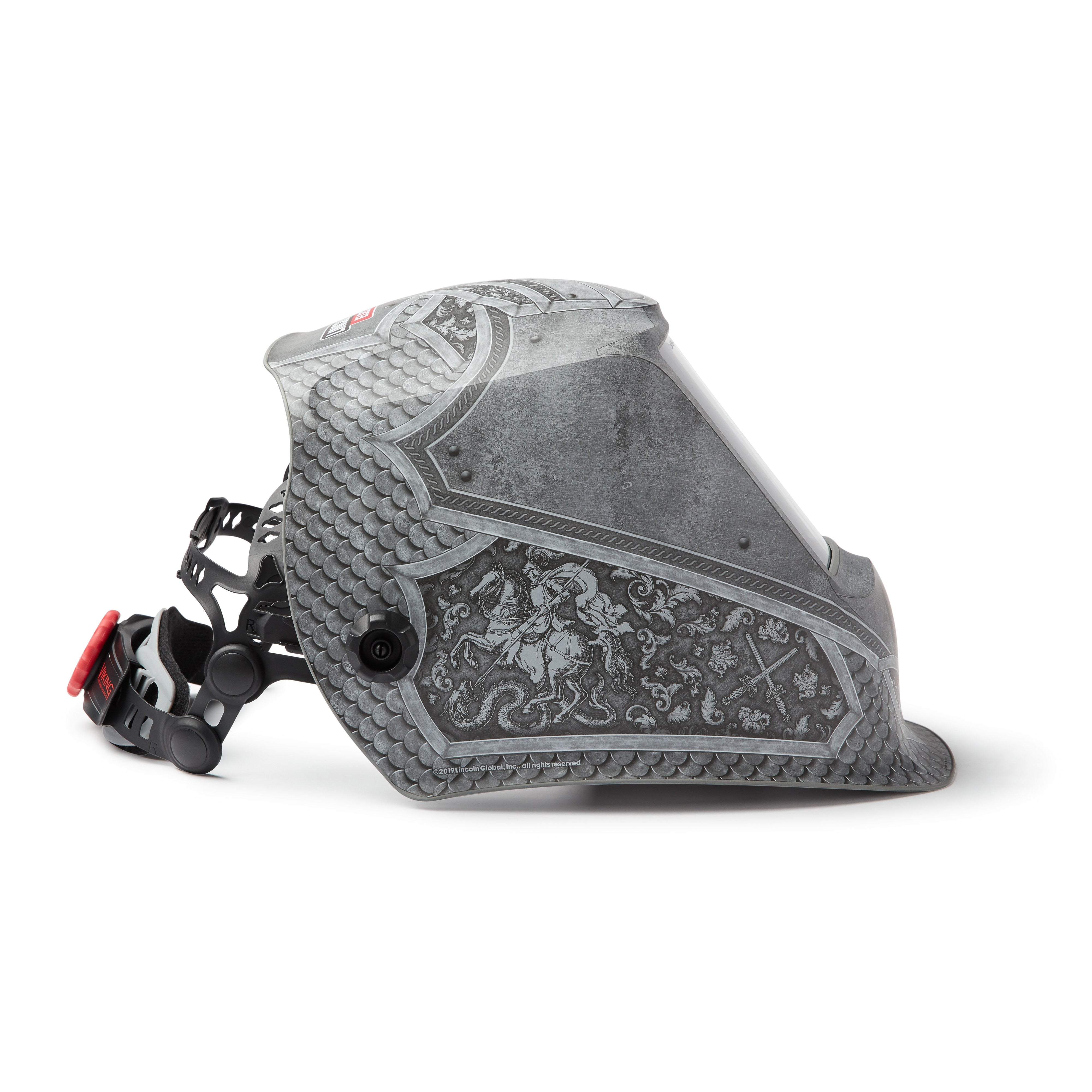 Lincoln Viking 3350 4C 4th Gen Medieval Welding Helmet - K4671-4 with Upgraded Features