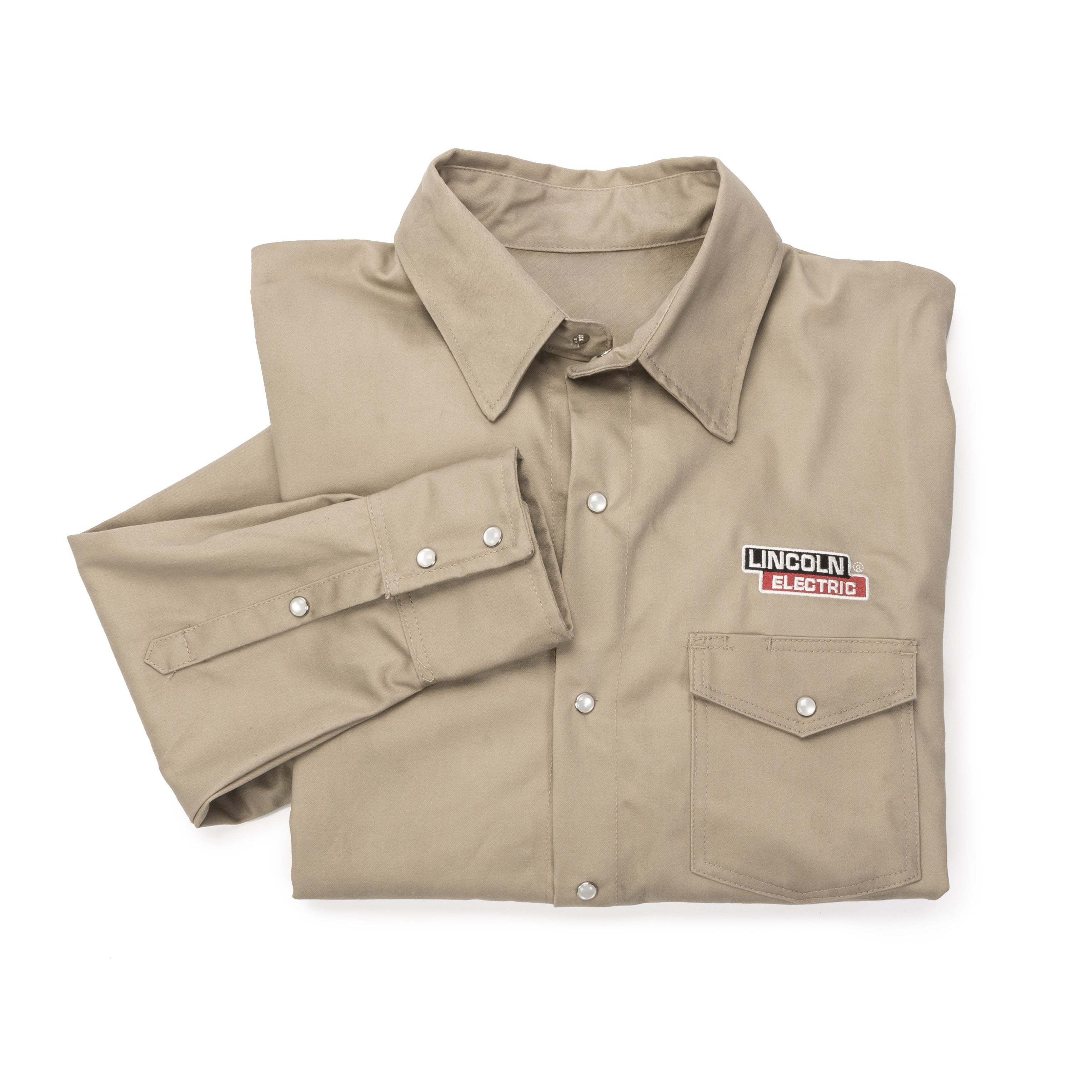 Lincoln FR Khaki Welding Shirt - K3382 | Great Value