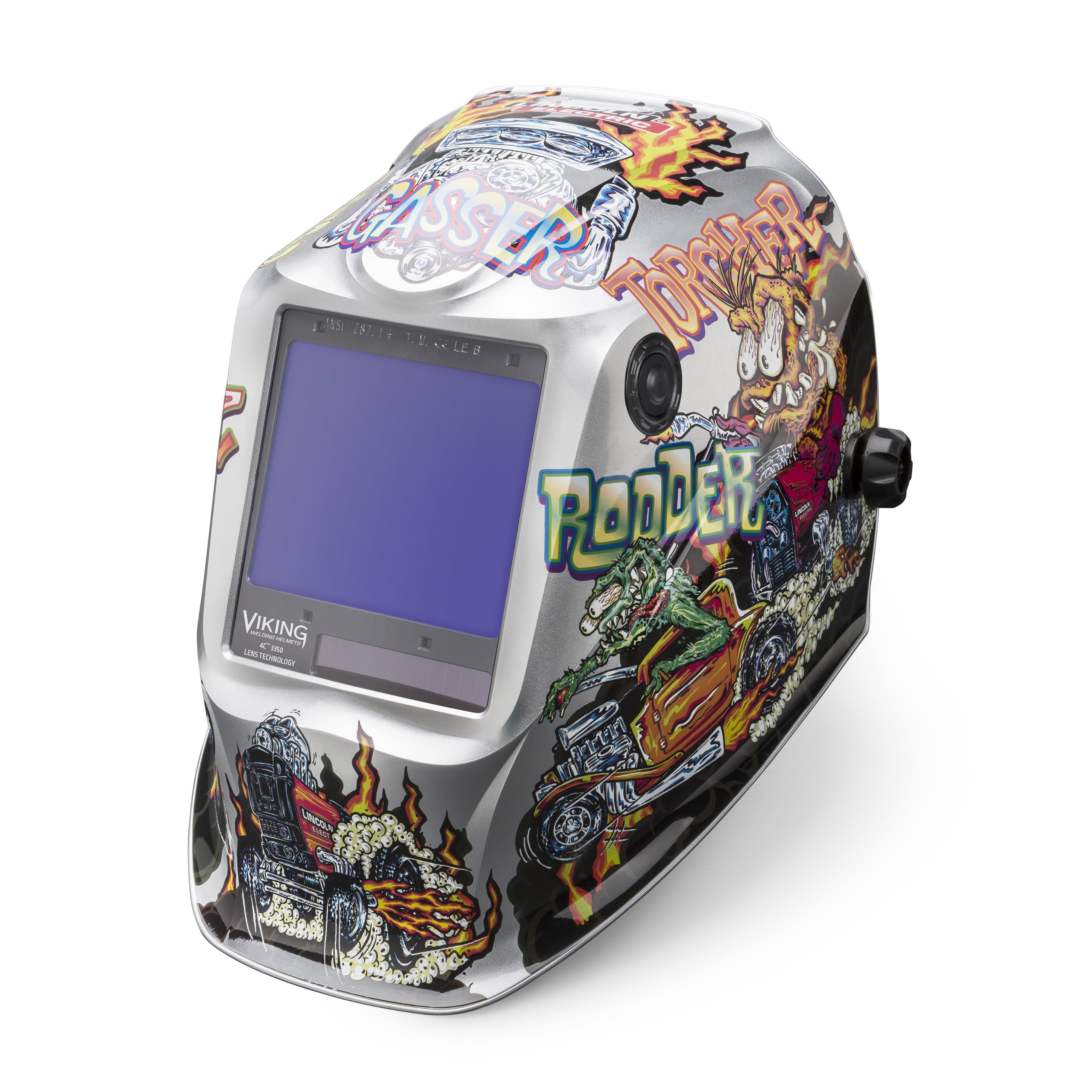 Lincoln Viking 3350 4C 4th Gen Hot Rodders Welding Helmet - K4440-4 | Upgrade Sale