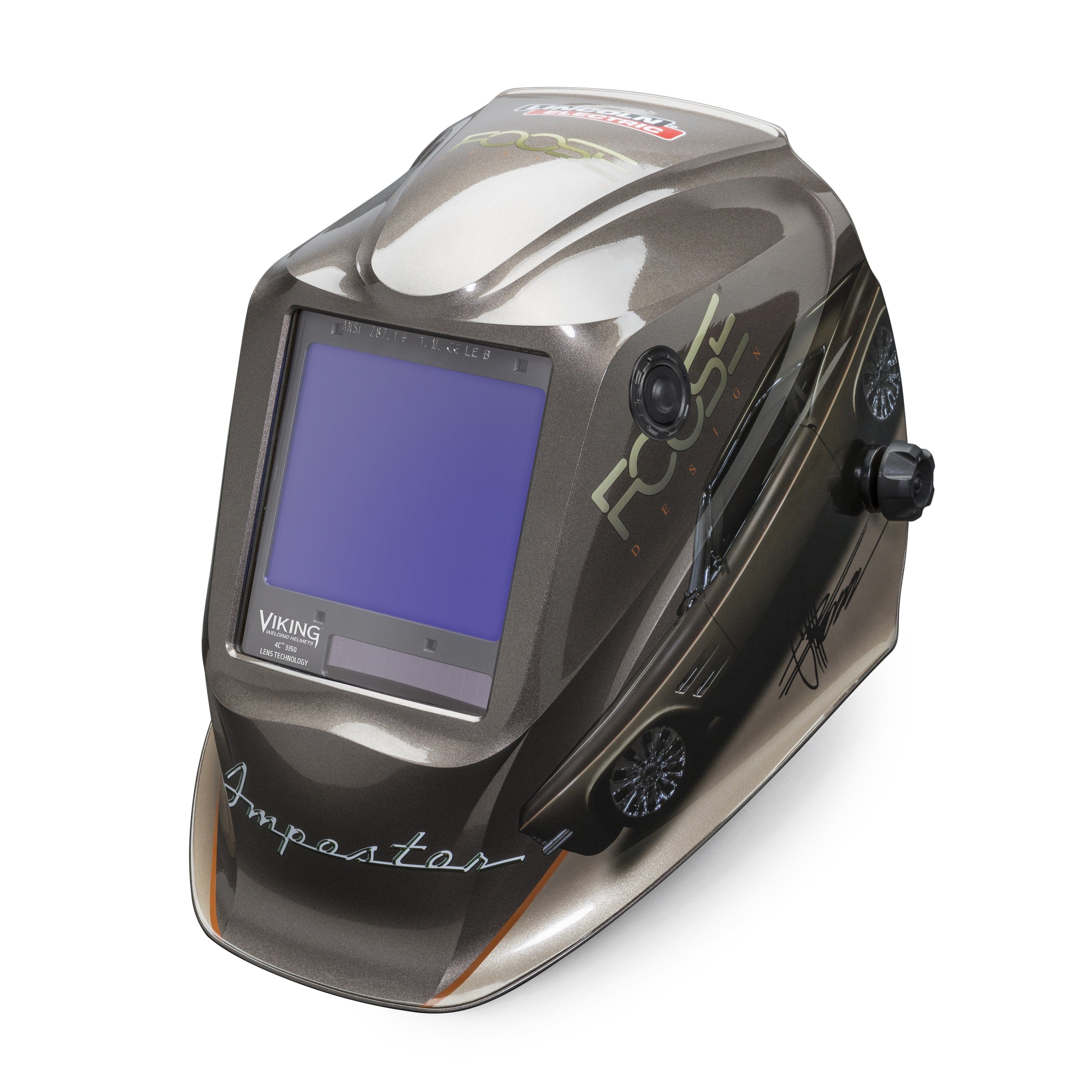 Lincoln Viking 3350 4C Foose Imposter 4th Gen - Top-Notch Welding Helmet K4181-4