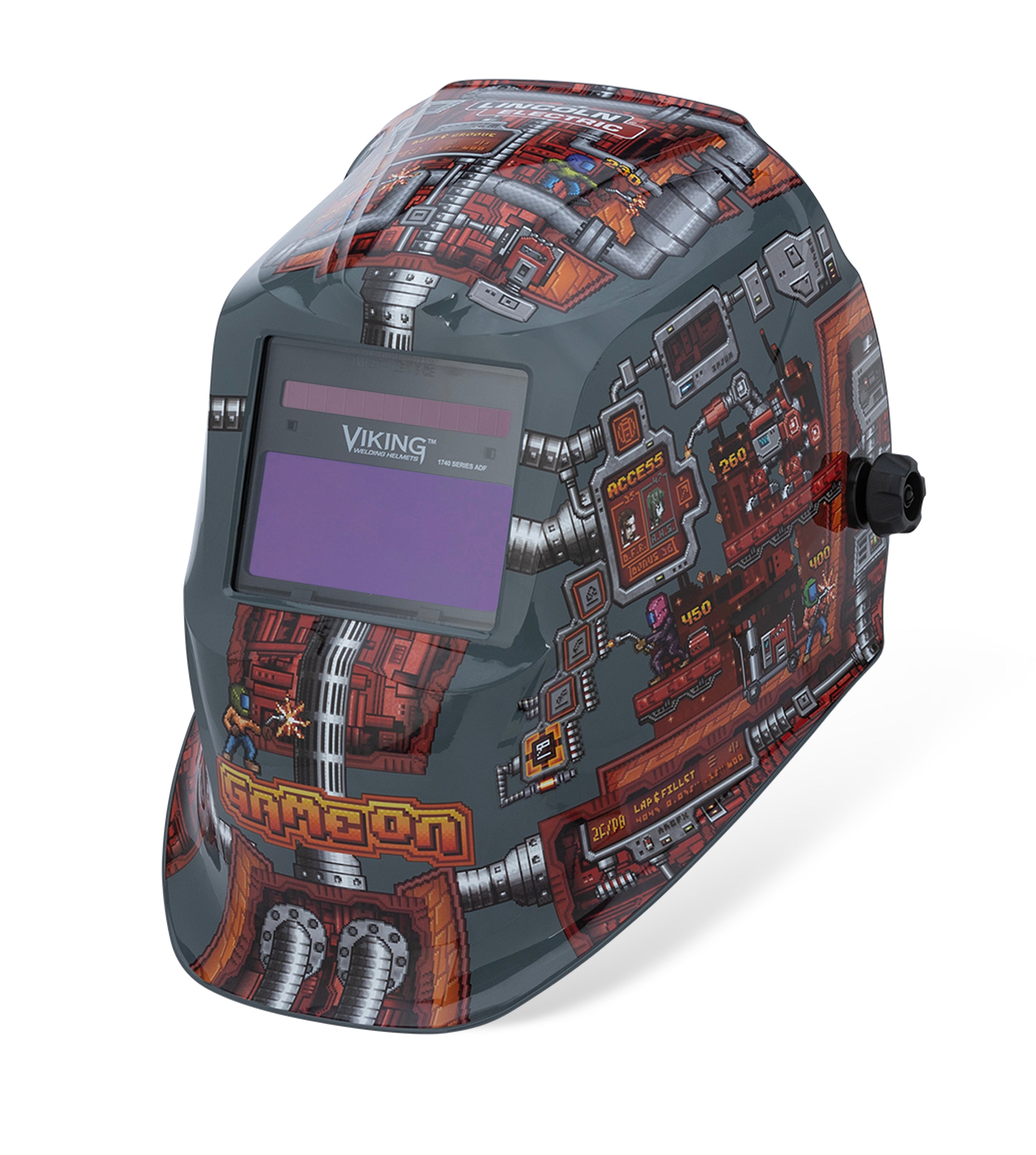 Lincoln Viking 1740 GAME-ON Economical Auto-Darkening Welding Helmet K5562-3