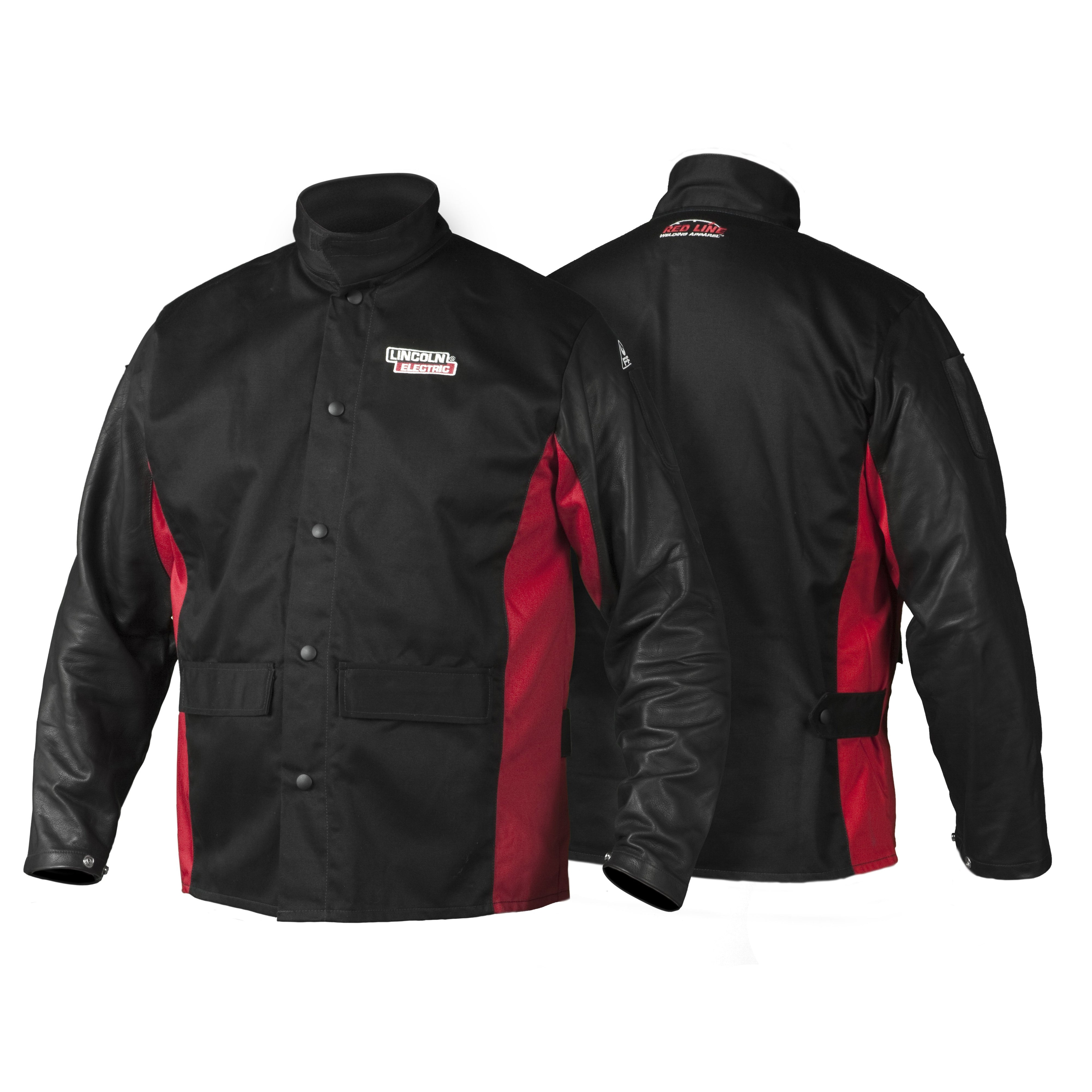 Hot Sale! Lincoln Welding Jacket K2987 with Shadow Grain Leather Sleeves
