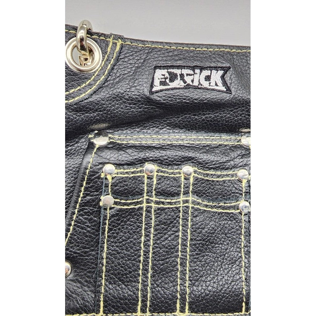 Furick Premium Leather Mini Apron Set with White Shocker Gloves