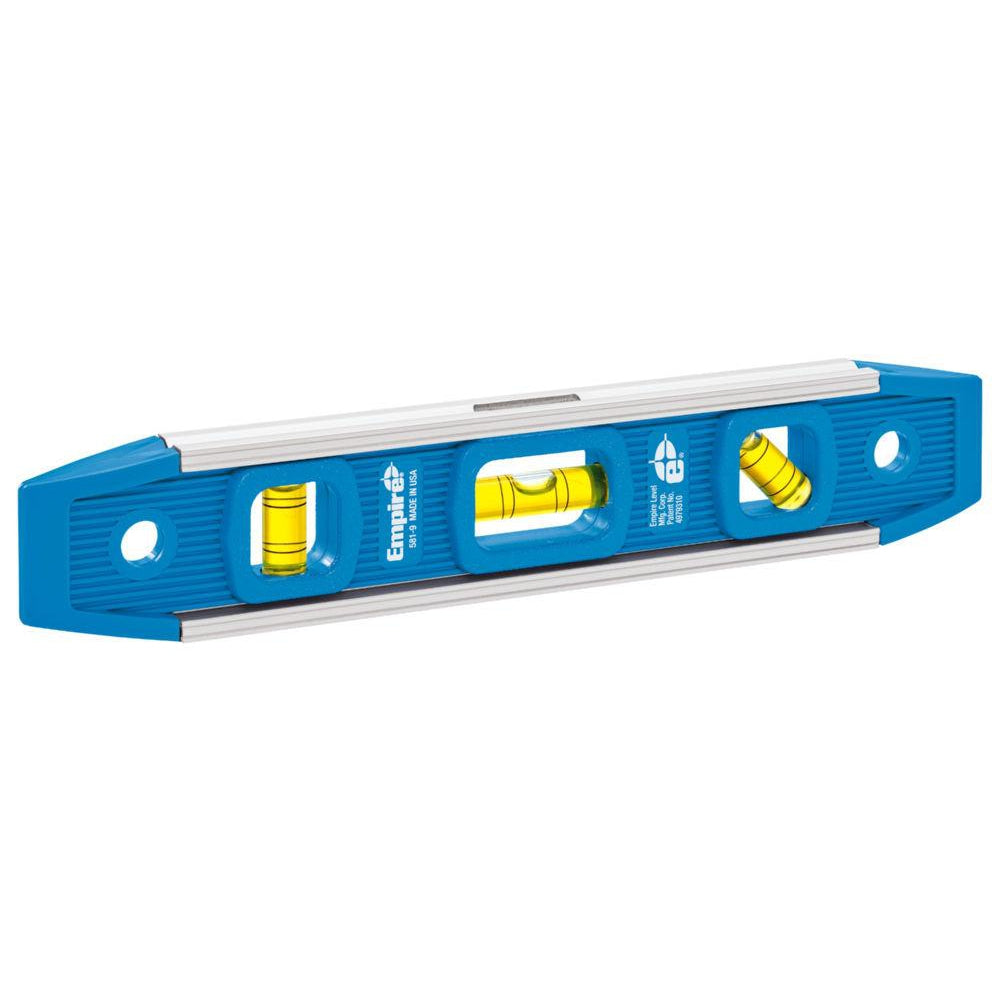 Empire 9 USA-Made Magnetic Torpedo Level 581-9 with Top Read Window