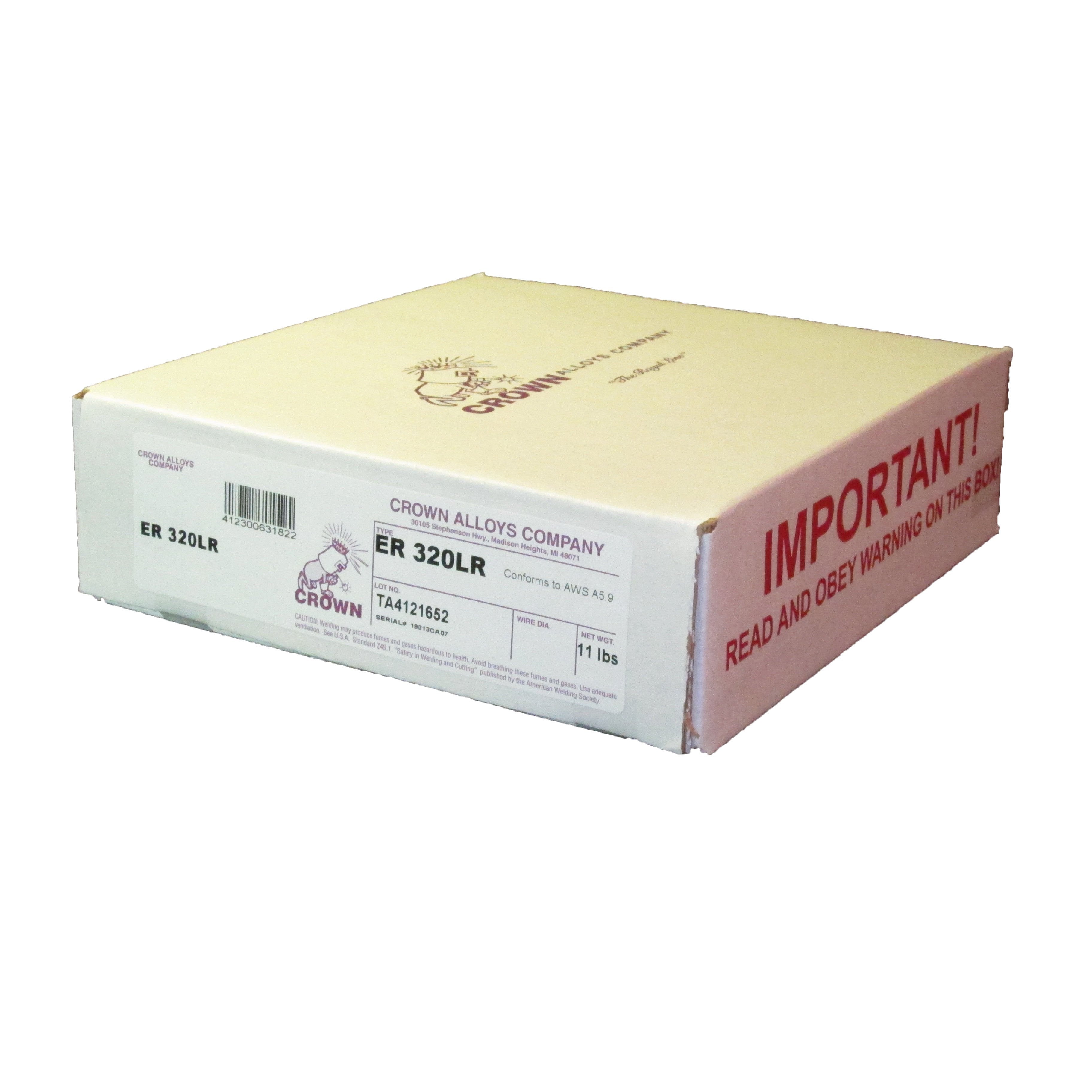 Hot Deal: Crown Alloys ER 320LR .045x8 MIG Welding Wire 11lb Spool - SS320/2G