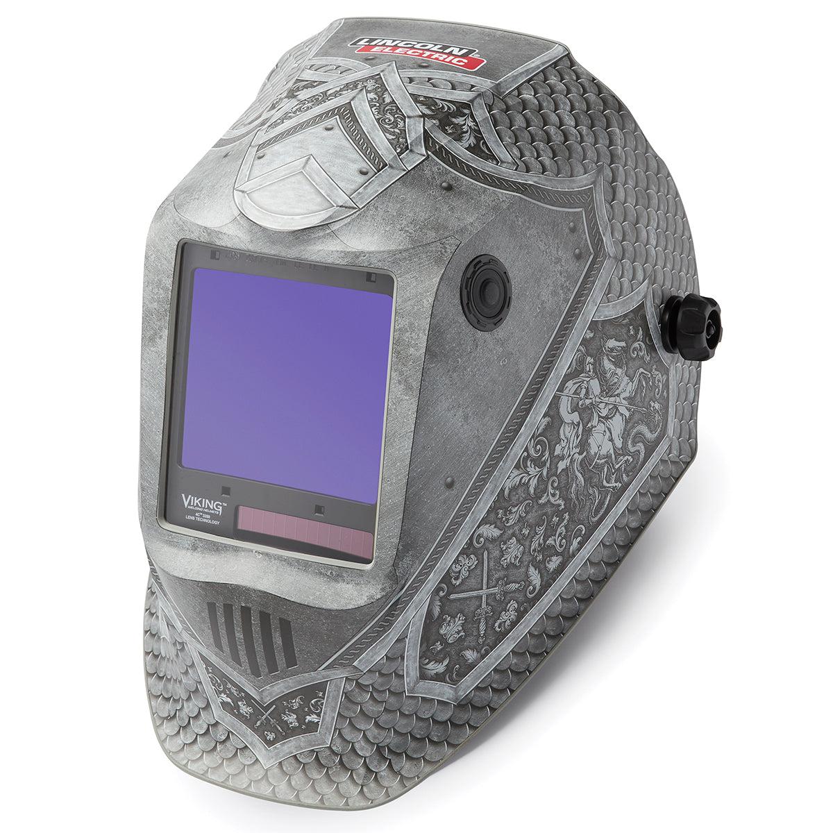 Lincoln Viking 3350 4C 4th Gen Medieval Welding Helmet - K4671-4 with Upgraded Features