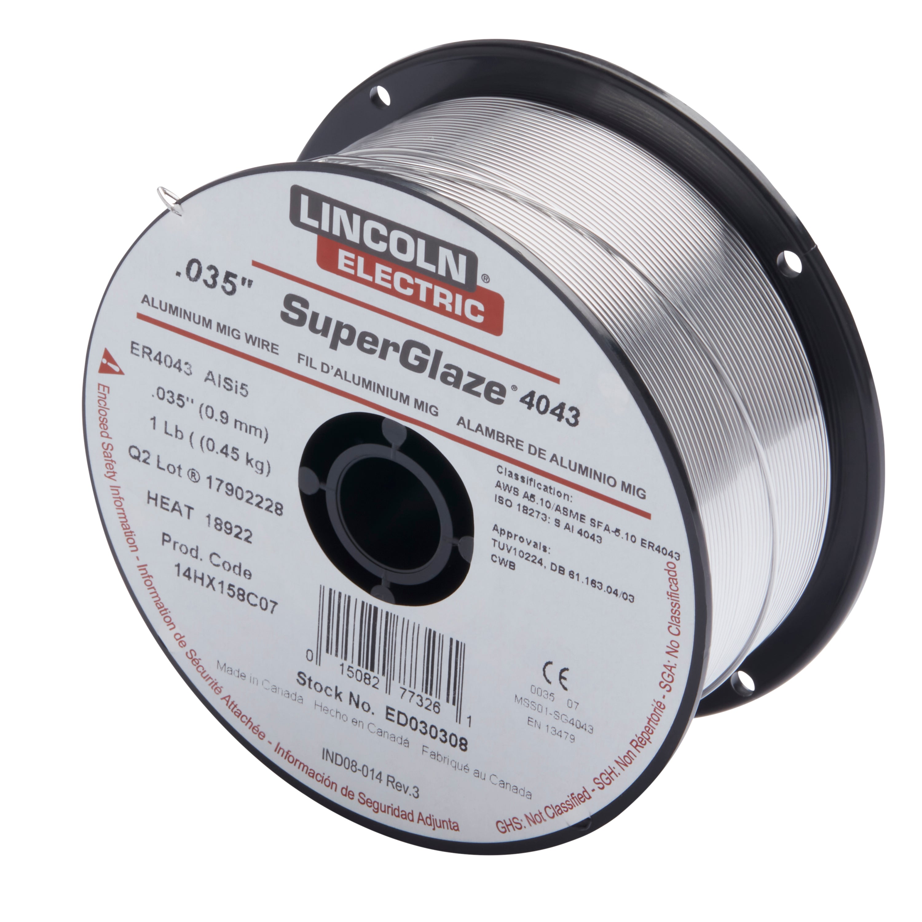 Hot Deal! Lincoln SuperGlaze 5356 Aluminum MIG Welding Wire, .035 Inch, 1 lb