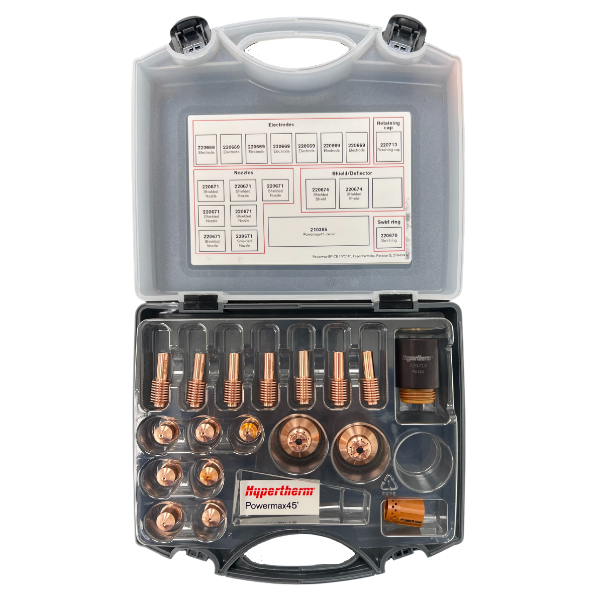 Hot Deal! Hypertherm Powermax45 CE Handheld Cutting Consumable Kit - 851477