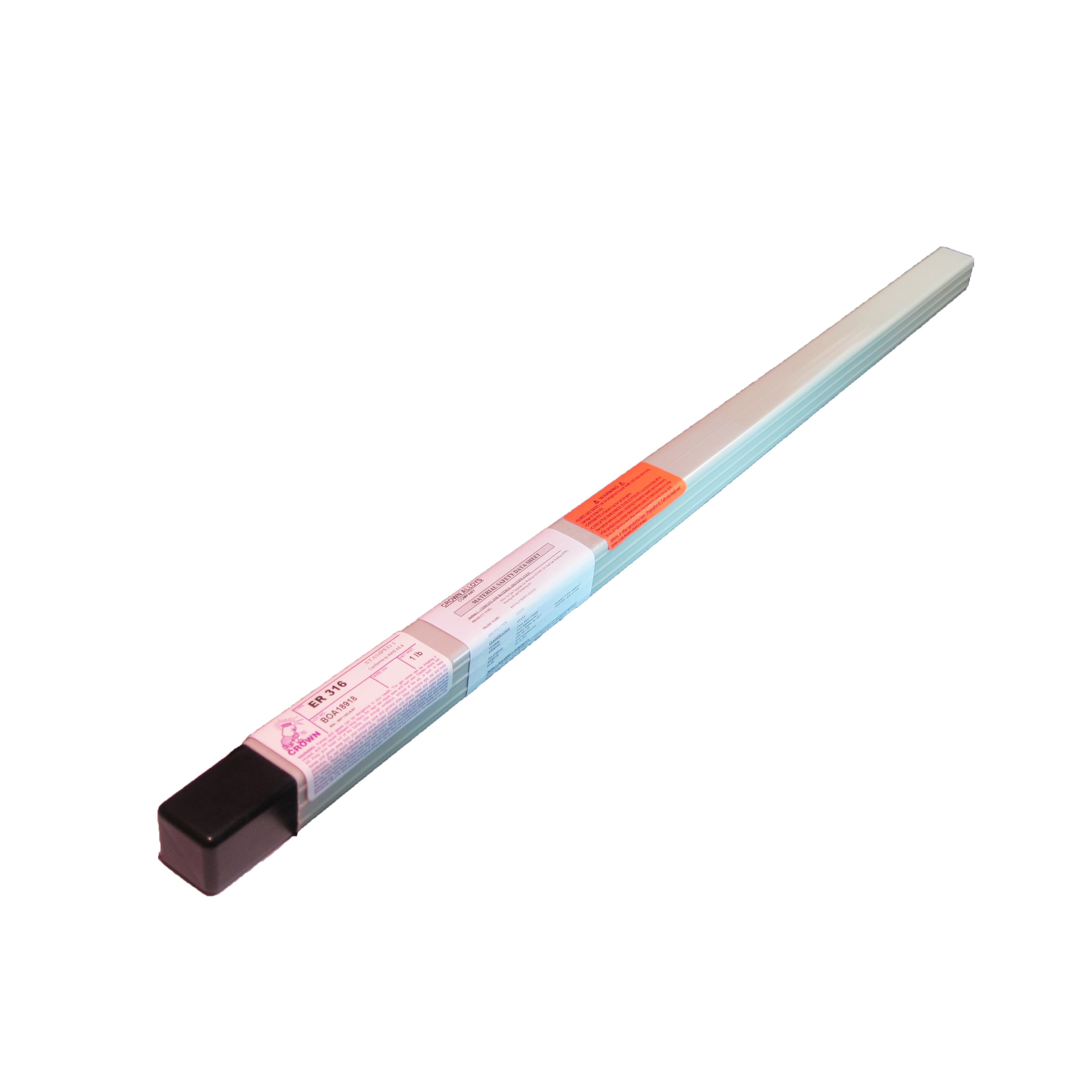 1lb Tube Crown Alloys ER 316 5/32x36' TIG Stainless Steel Welding Rod
