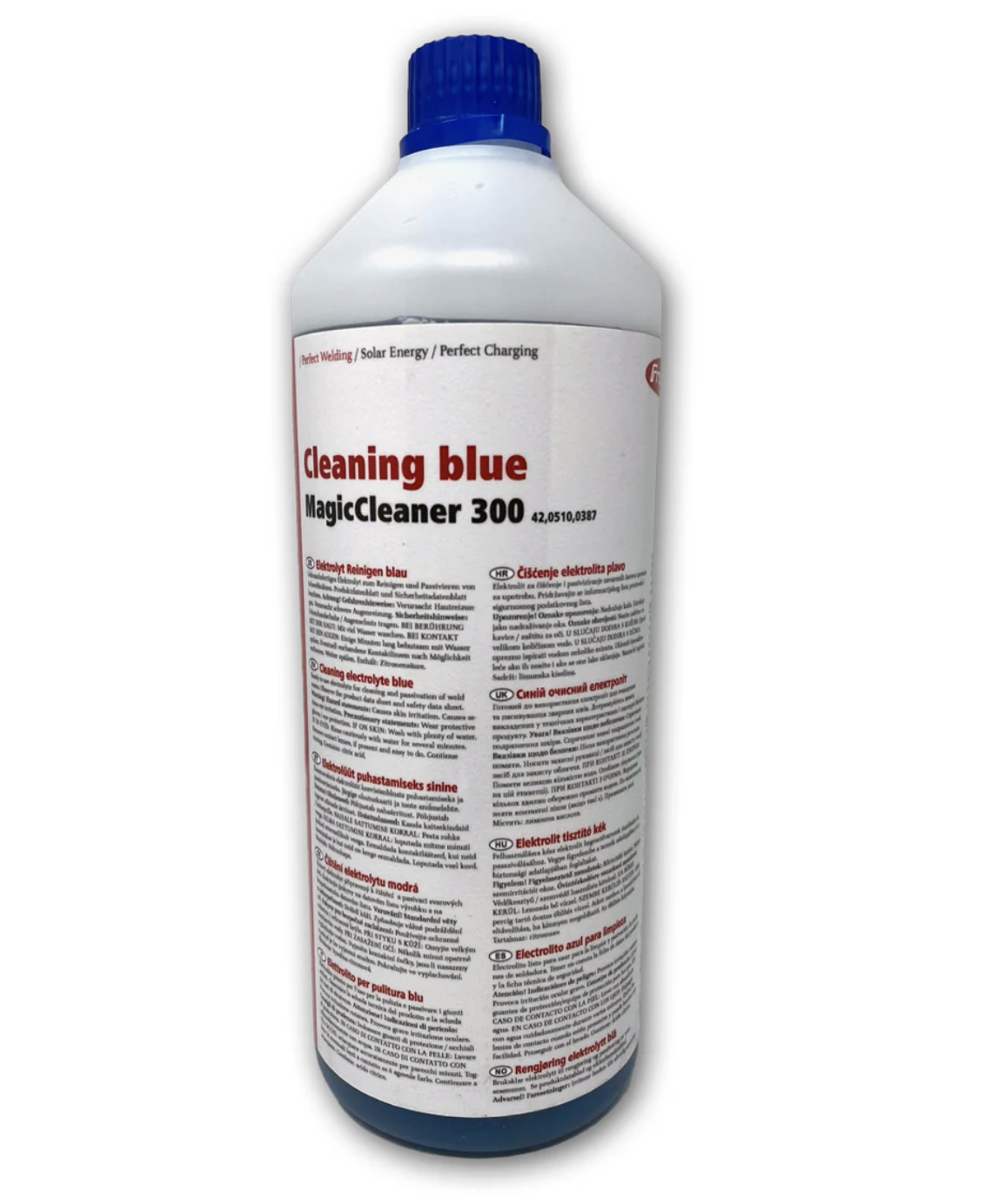 Fronius Blue Cleaning Fluid for MagicCleaner 300 - 1 Liter, Ideal for Long - term Use