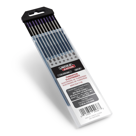 Lincoln WX Purple Multi-Oxide Premium Tungsten Electrodes, 10/pack - KP4723