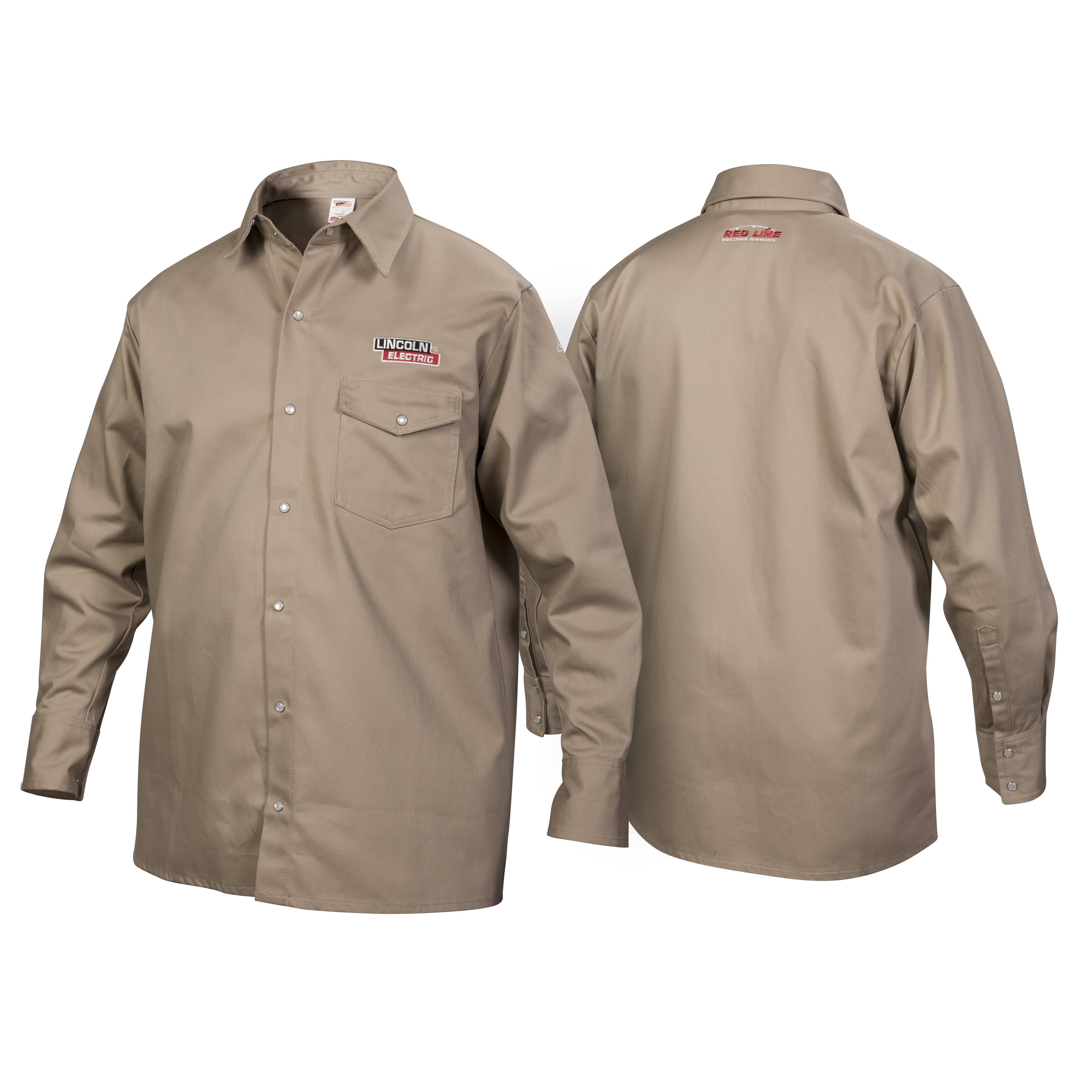 Lincoln FR Khaki Welding Shirt - K3382 | Great Value