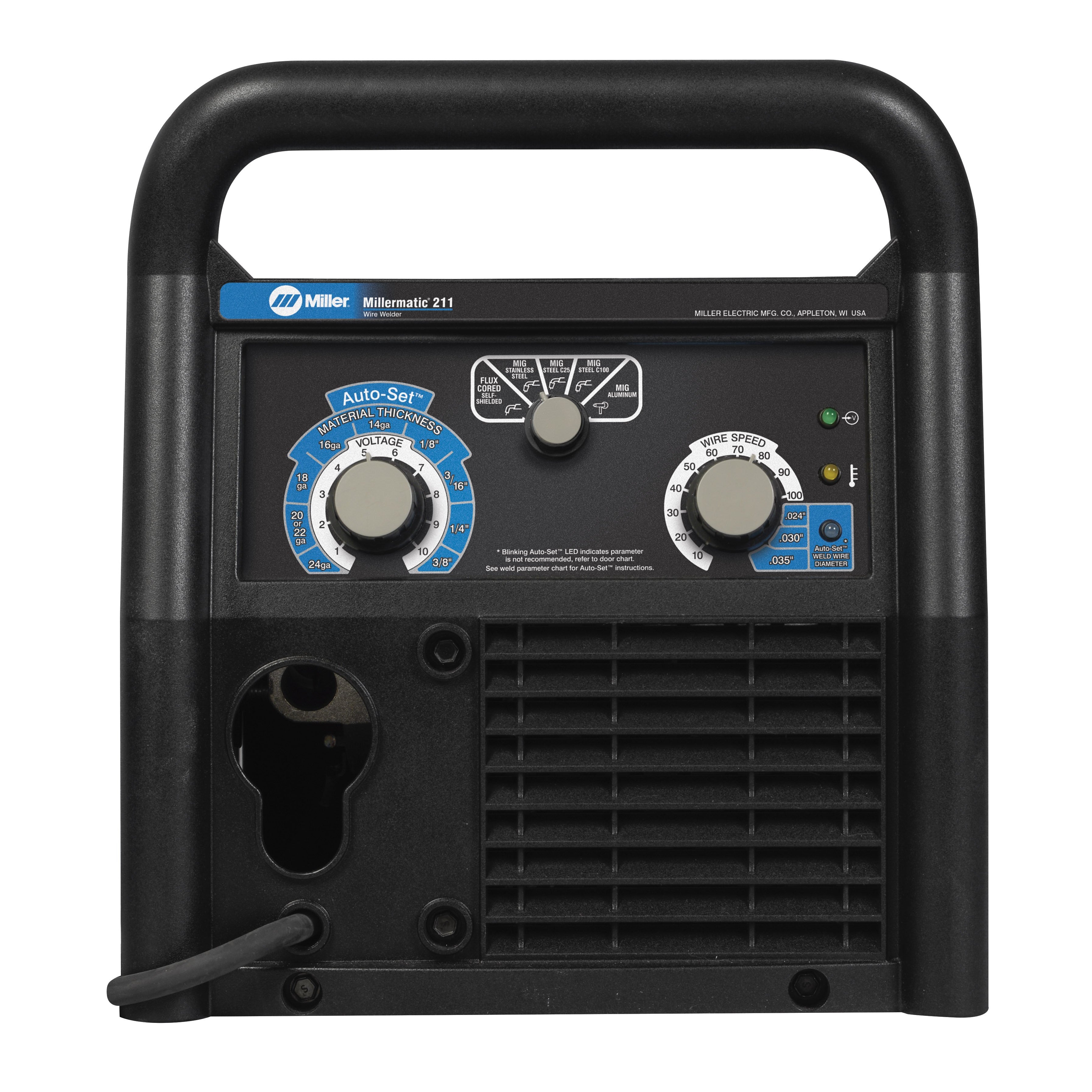 Hot Deal! Miller Millermatic 211 MIG Welder with Adv. Auto Set & Cyl Rack - 951603