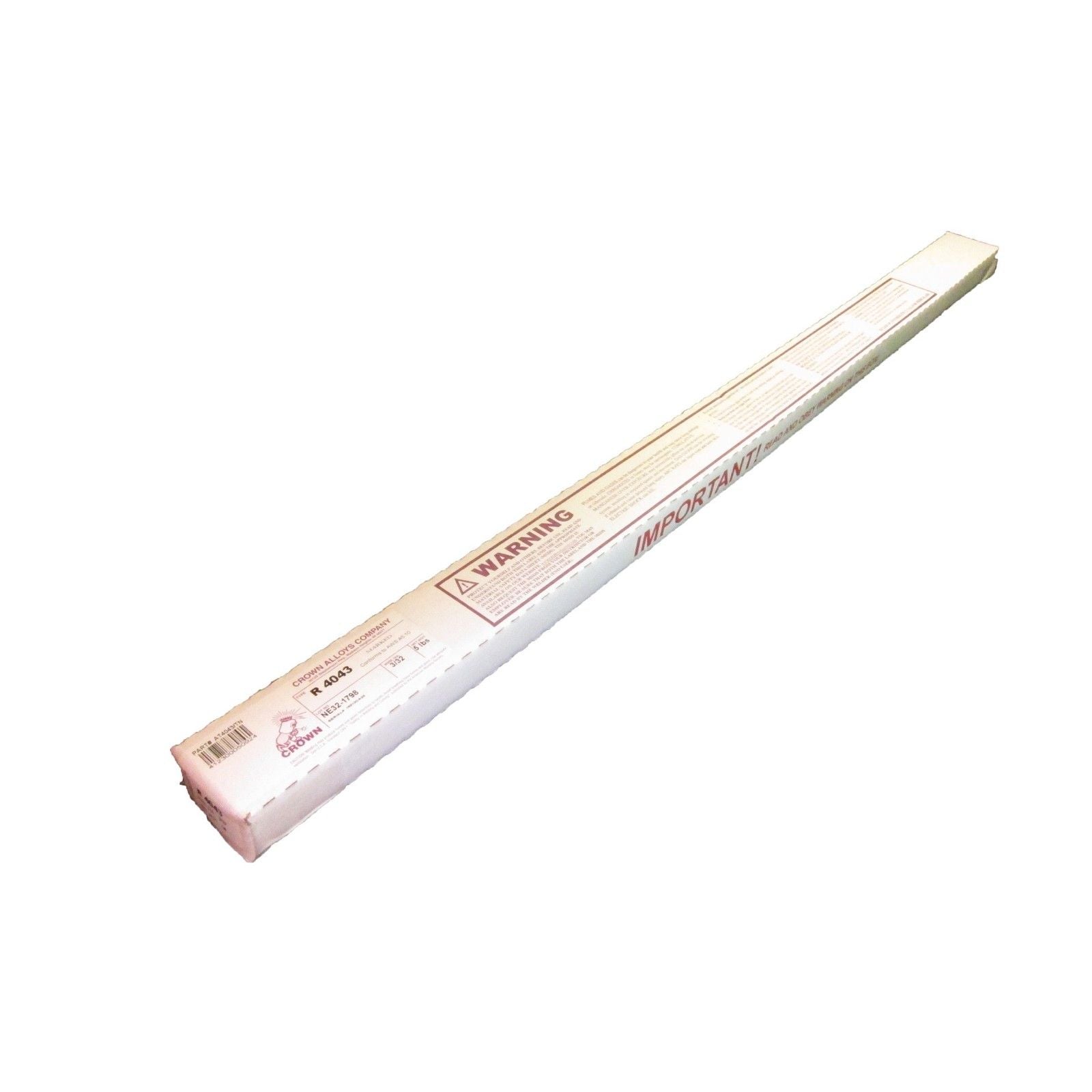 Hot Deal! Crown Alloys R 4043 3/32x36 TIG Welding Rod, 5 lb Box