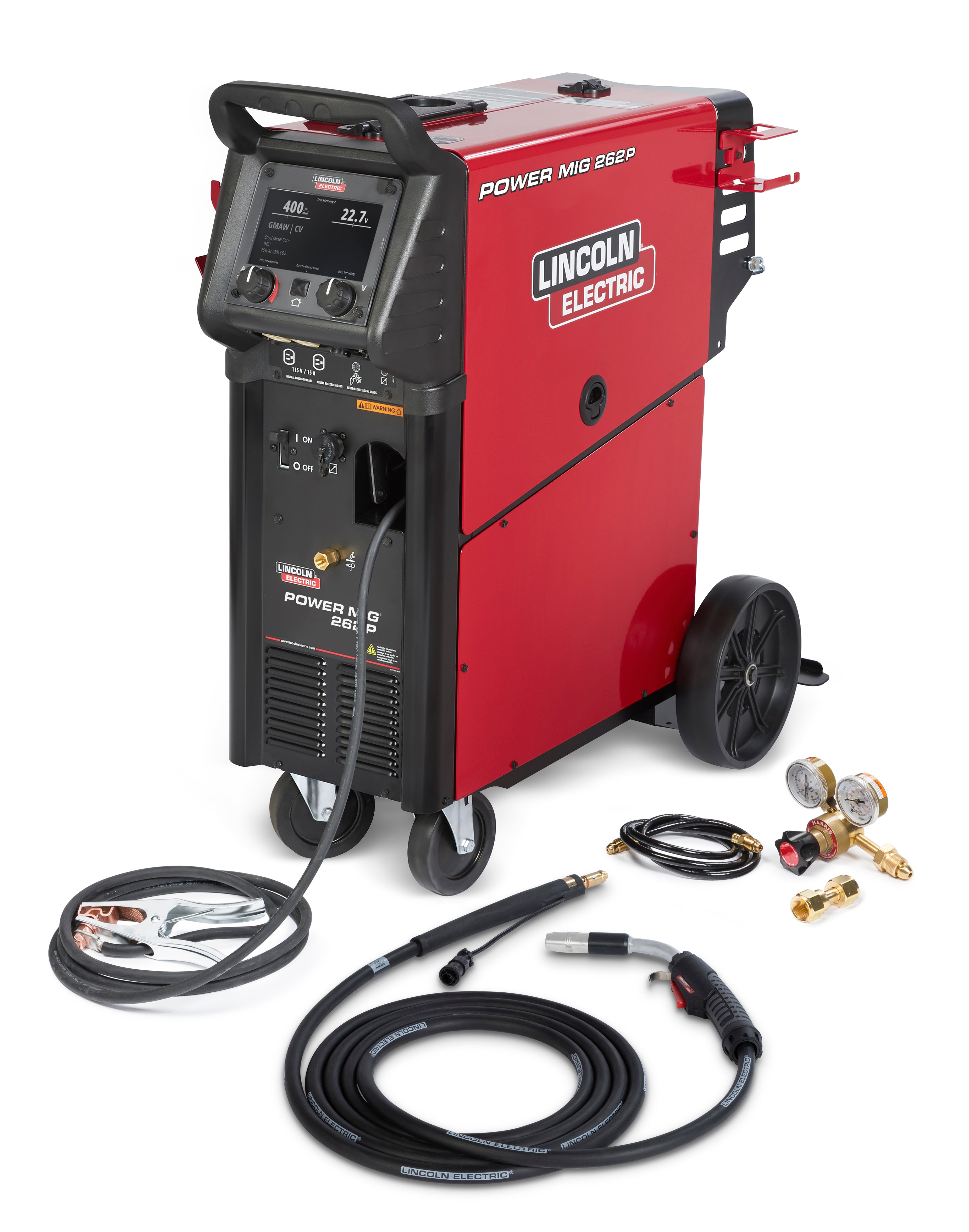 Lincoln POWER MIG 262P Pulsed MIG Welder - Great Deal for Professional Welding (K5378-1)