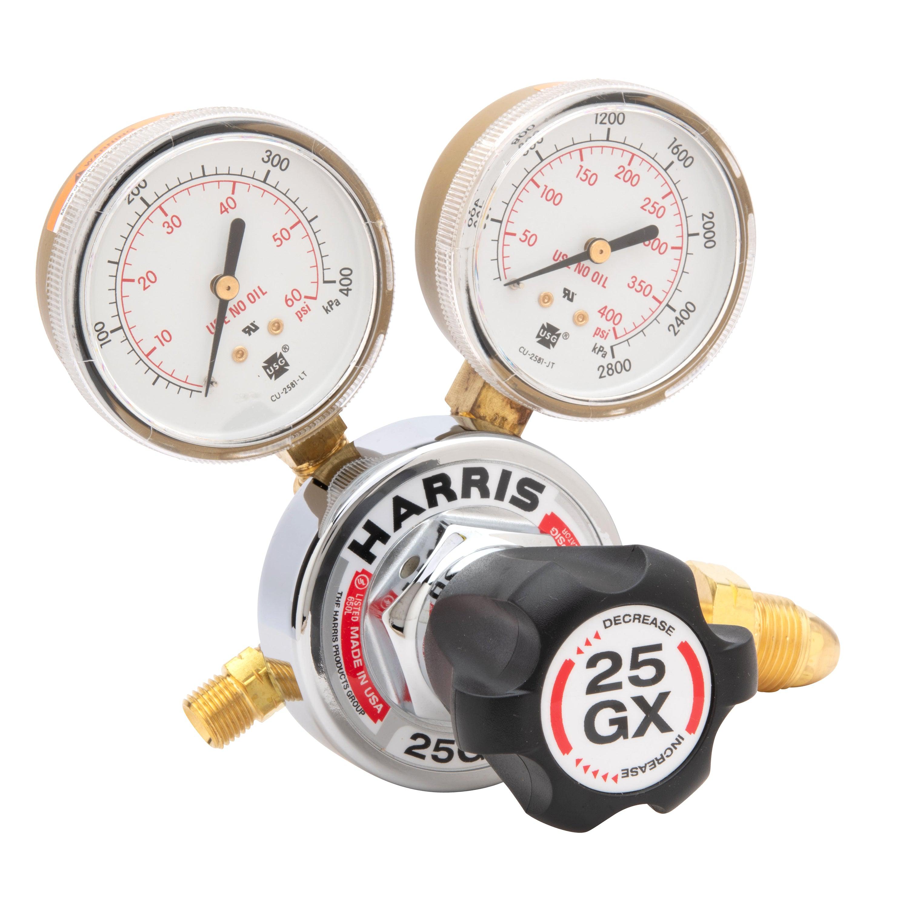 Harris 25GX Medium/Heavy Duty Propane Regulator - Affordable Industrial Workhorse