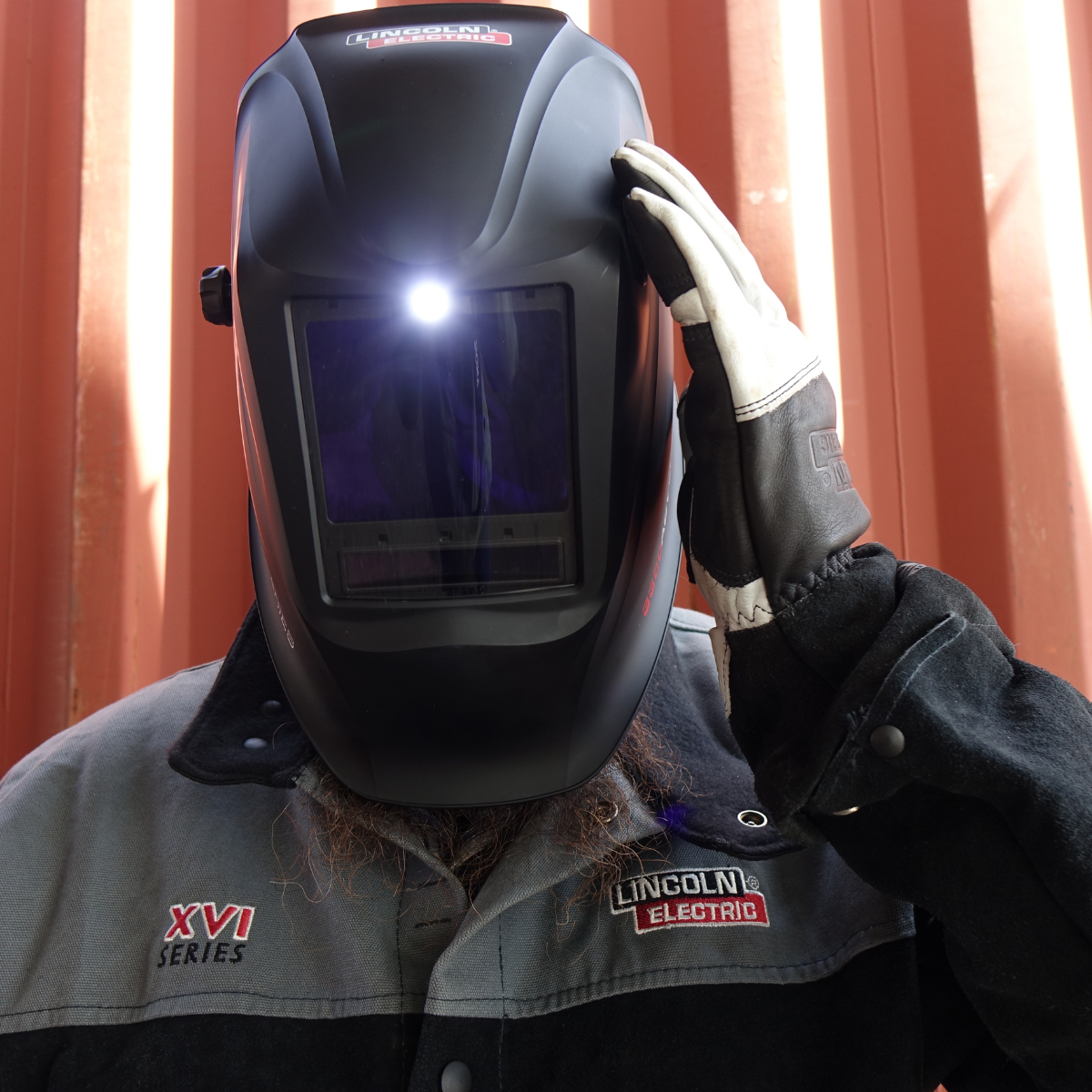 Hot Deal! 5th Gen Lincoln Viking 3350 ADV Matte Black Professional Welding Helmet K3034-5