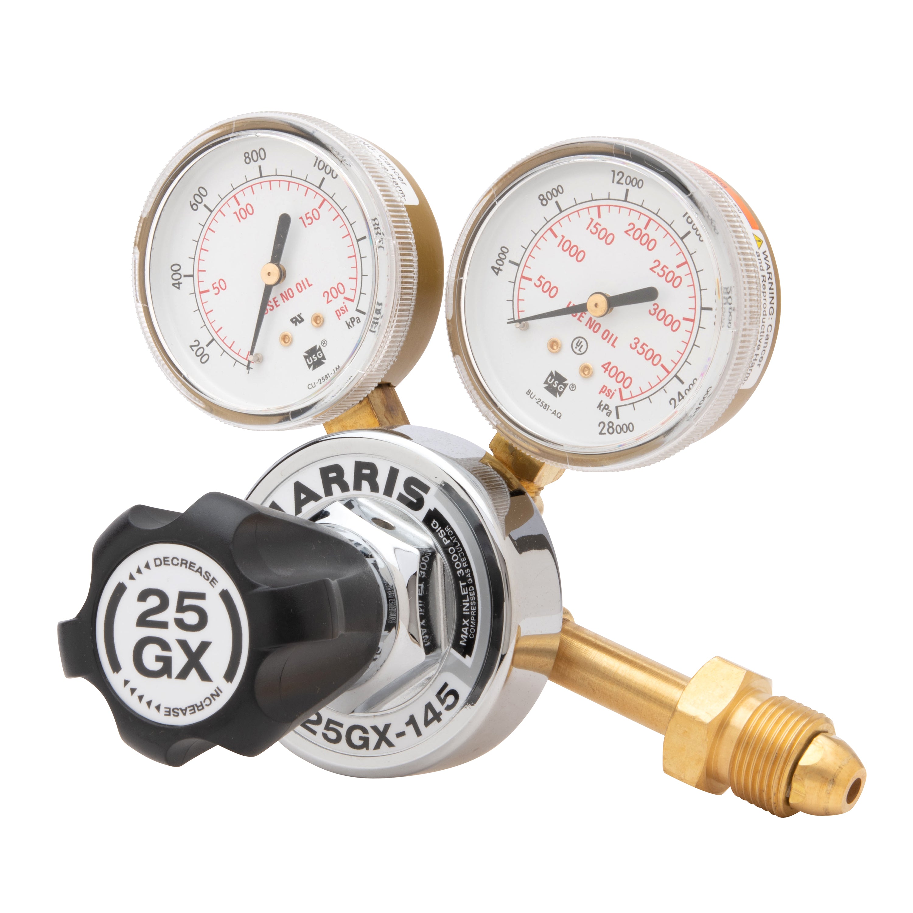 HARRIS 25GX Medium/Heavy Duty Inert Regulator - Great Value!