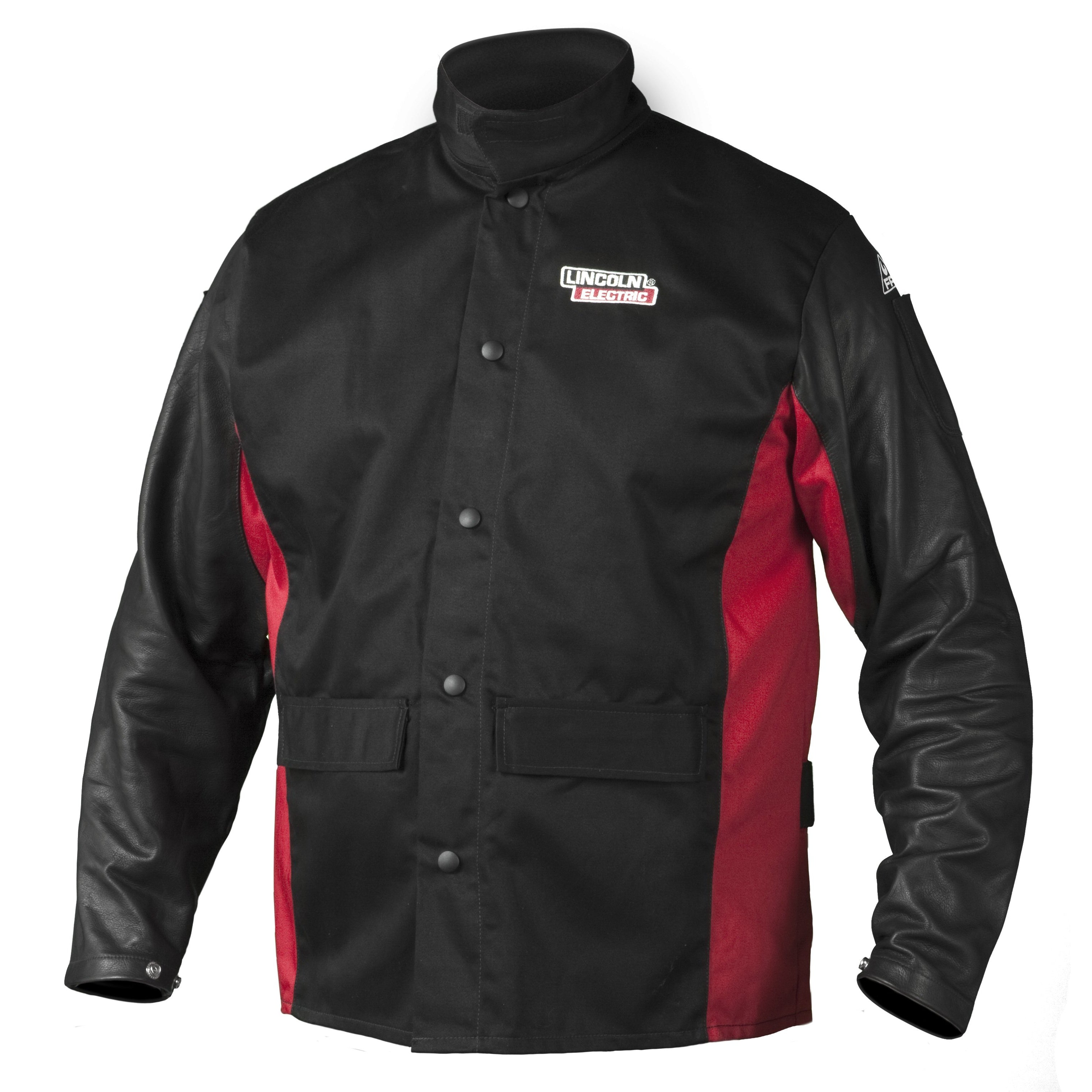 Hot Sale! Lincoln Welding Jacket K2987 with Shadow Grain Leather Sleeves