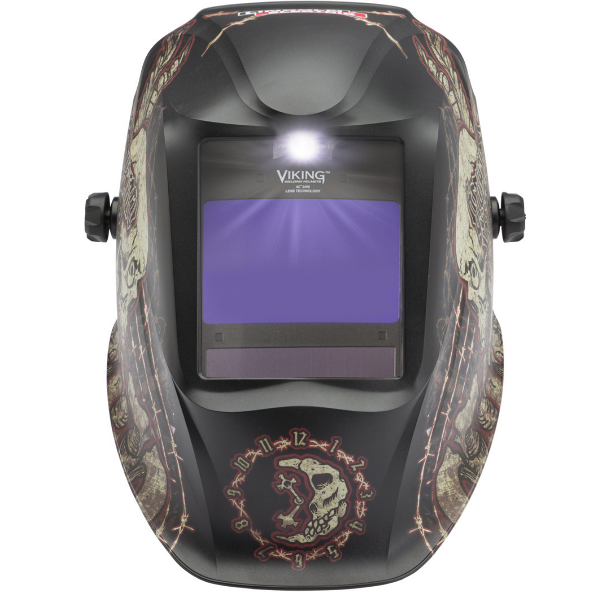 Lincoln Viking 2450 ADV Graveyard Helmet with Integrated Smart LED Light - K3099-5