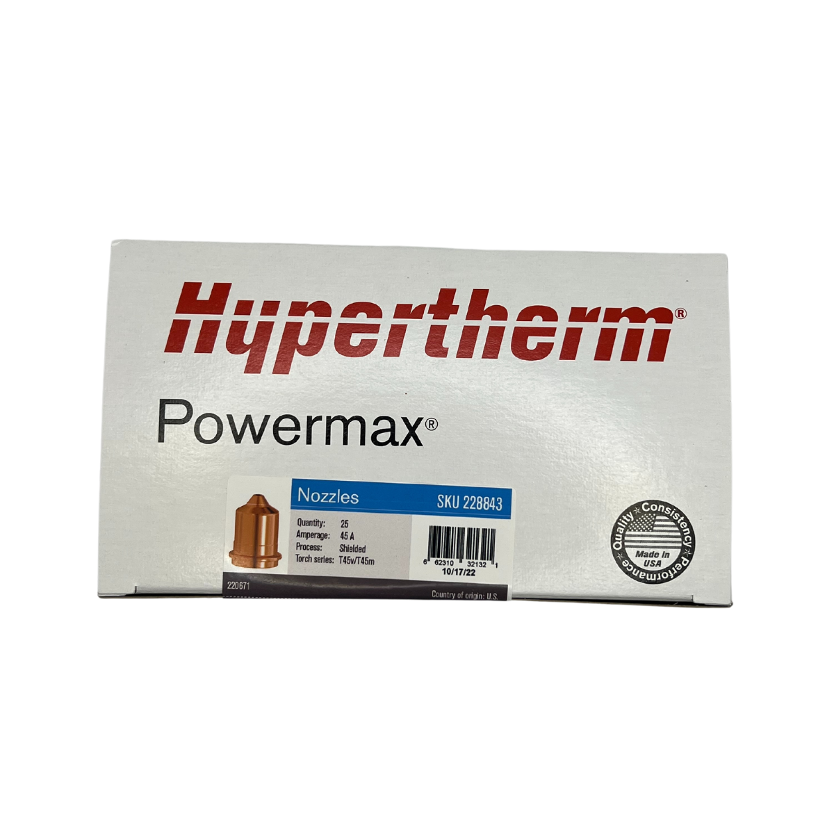 Hot Deal: Hypertherm T45 Replacement Nozzles (5/pk - 220671)