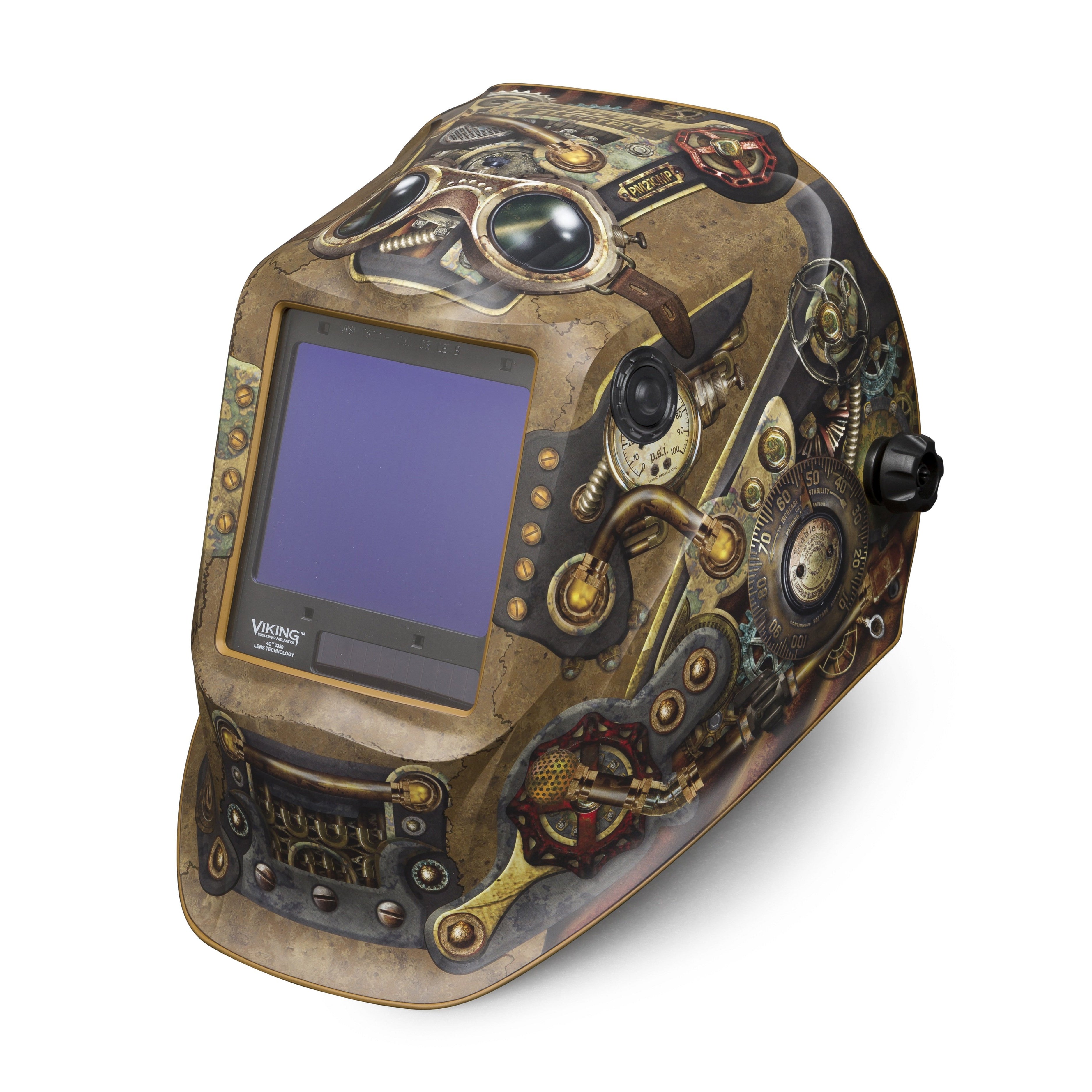 Hot Deal! Lincoln Viking 3350 4C 4th Gen Steampunk Welding Helmet - K3428-4