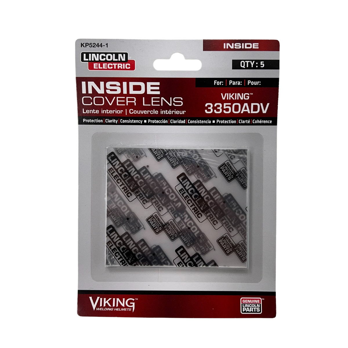 Lincoln Viking 3350 ADV Inside Cover Lens - 5 Pack, KP5244-1